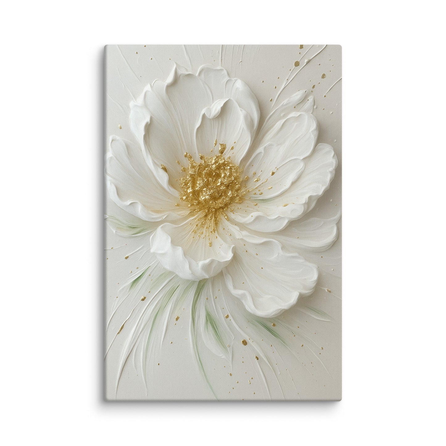 Golden Bloom Elegance Extra Large Canvas 40″×60″ - Masterpiece Print