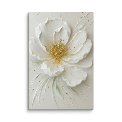 Golden Bloom Elegance Extra Large Canvas 40″×60″ - Masterpiece Print