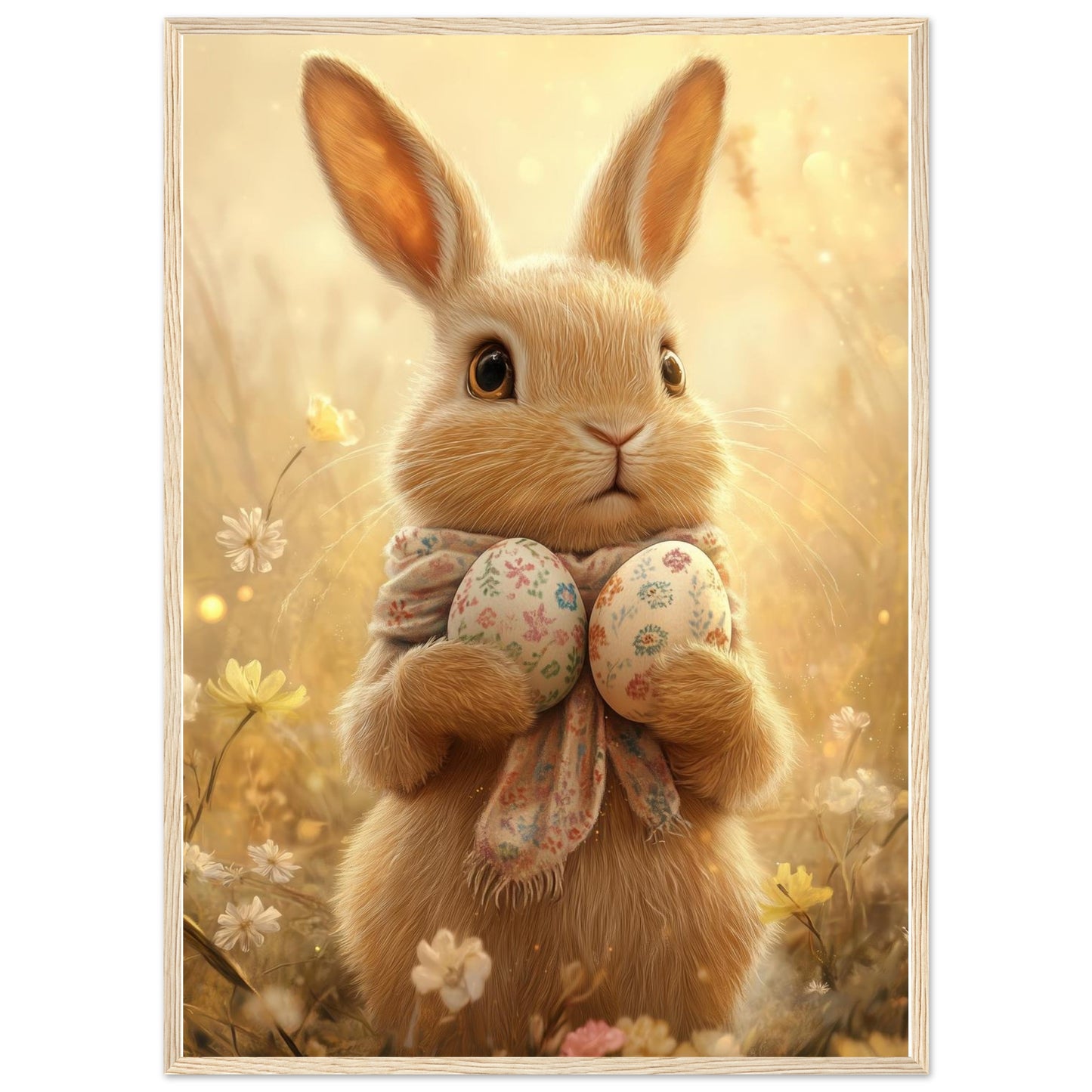 Golden Hour Bunny Framed Print - Masterpiece Print