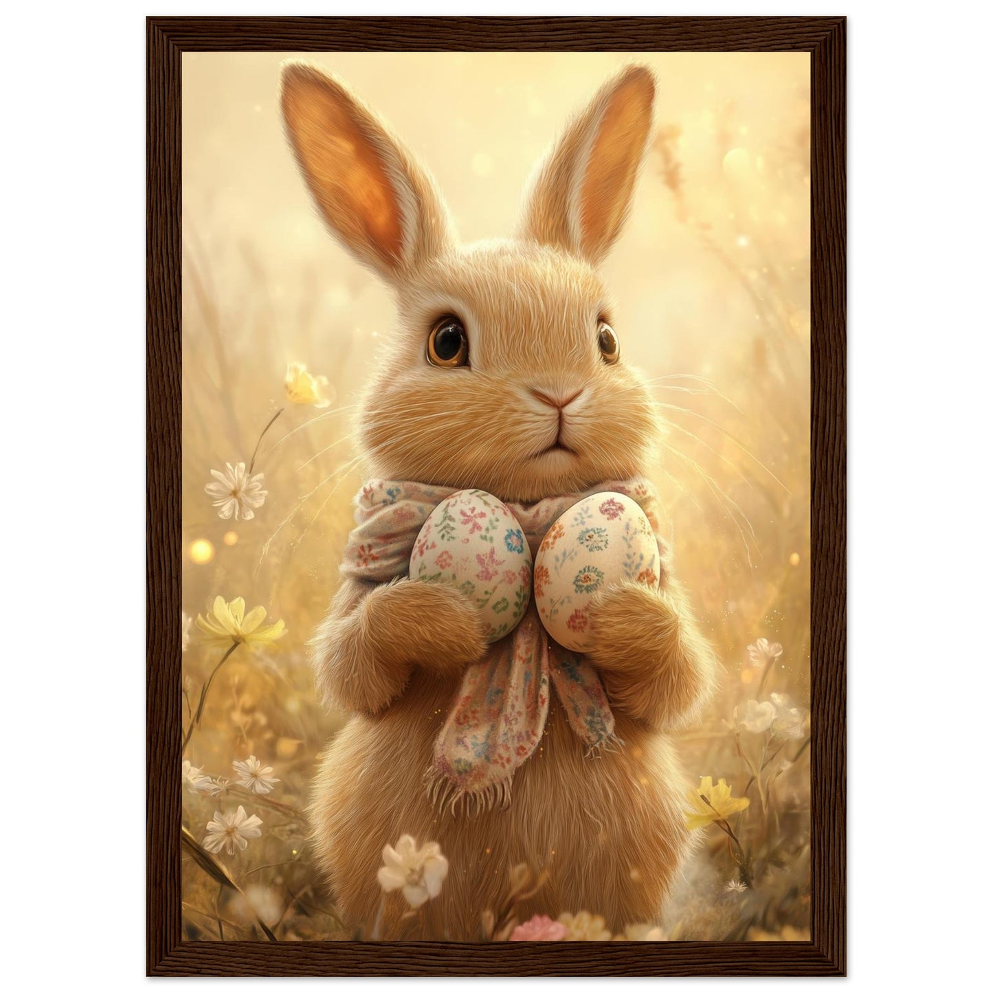 Golden Hour Bunny Framed Print - Masterpiece Print