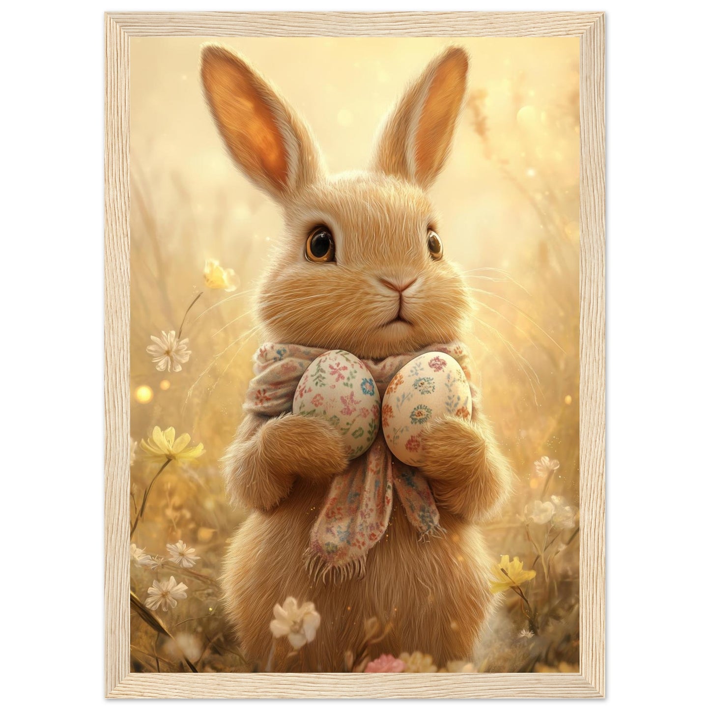 Golden Hour Bunny Framed Print - Masterpiece Print