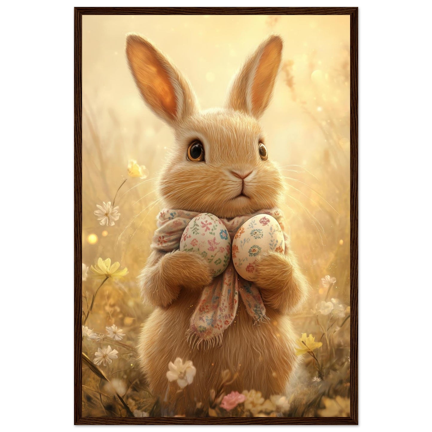 Golden Hour Bunny Framed Print - Masterpiece Print