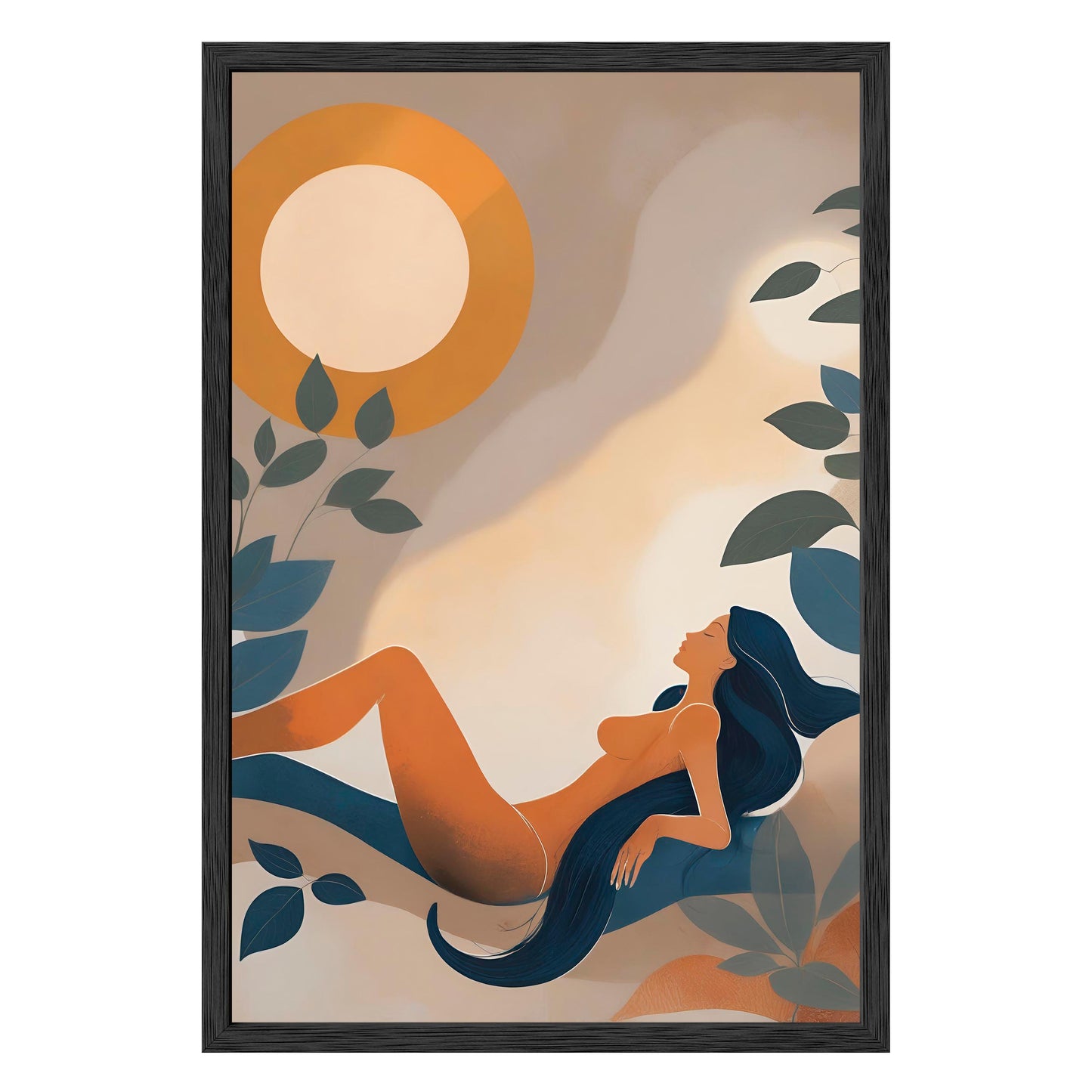 Golden Repose Framed Print