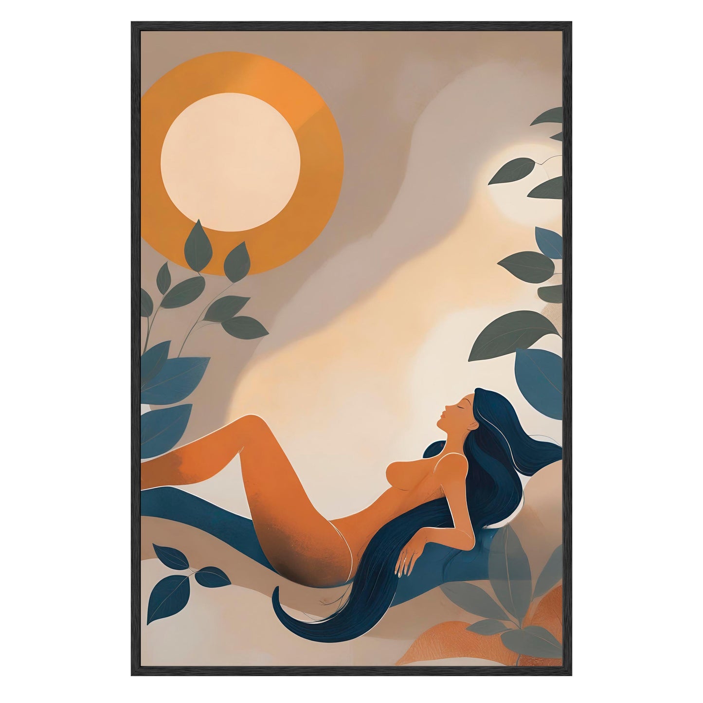 Golden Repose Framed Print