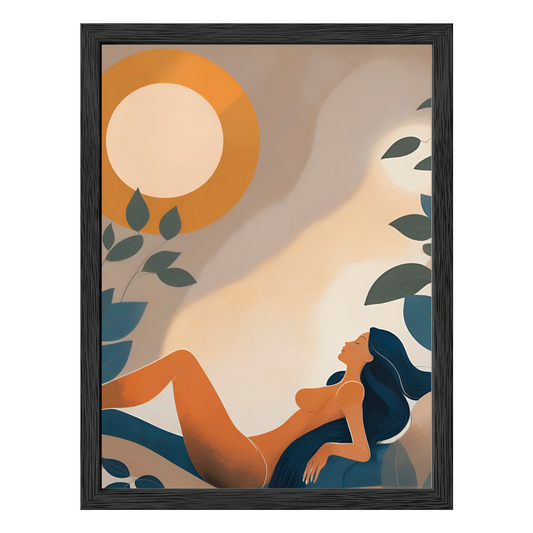 Golden Repose Framed Print