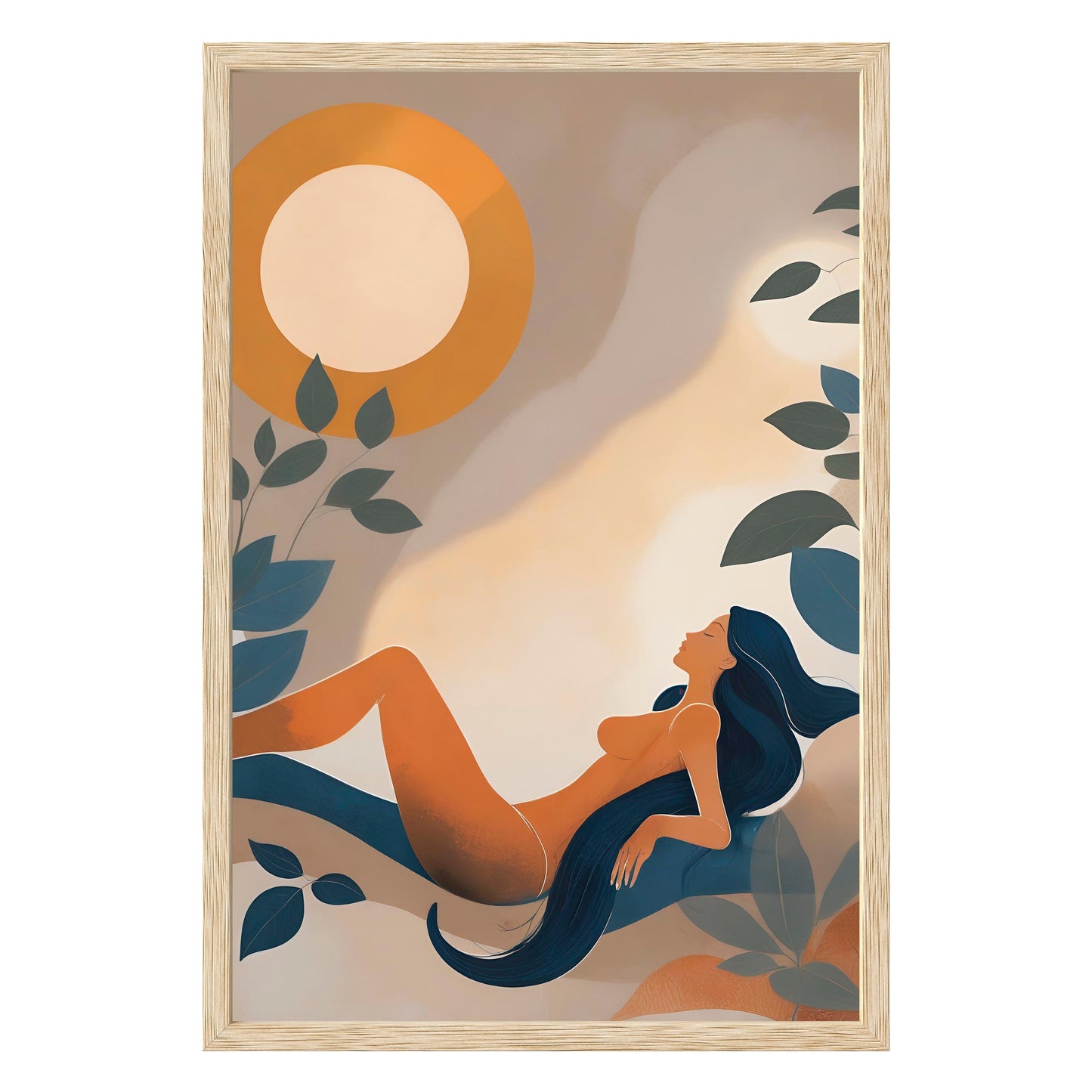 Golden Repose Framed Print