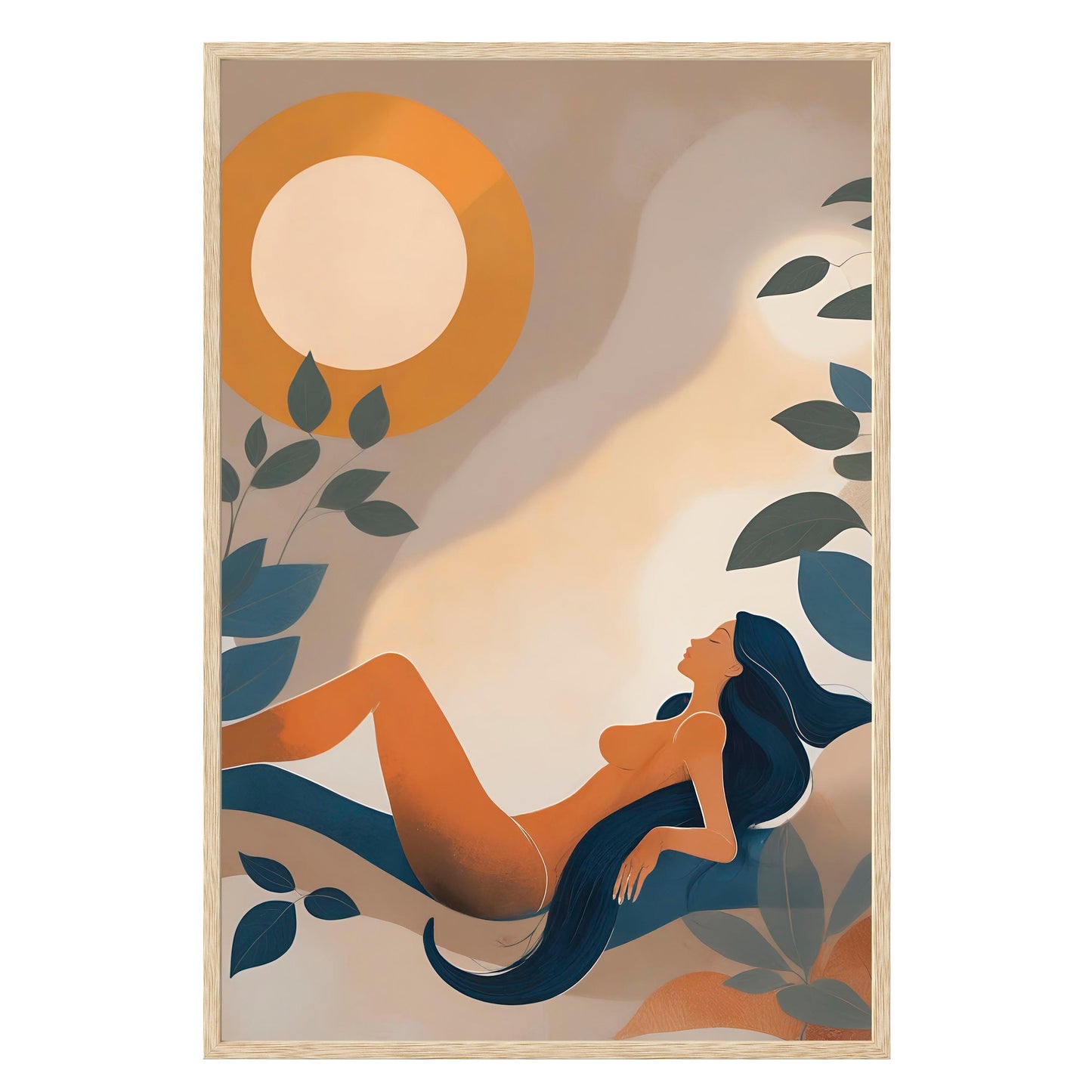 Golden Repose Framed Print