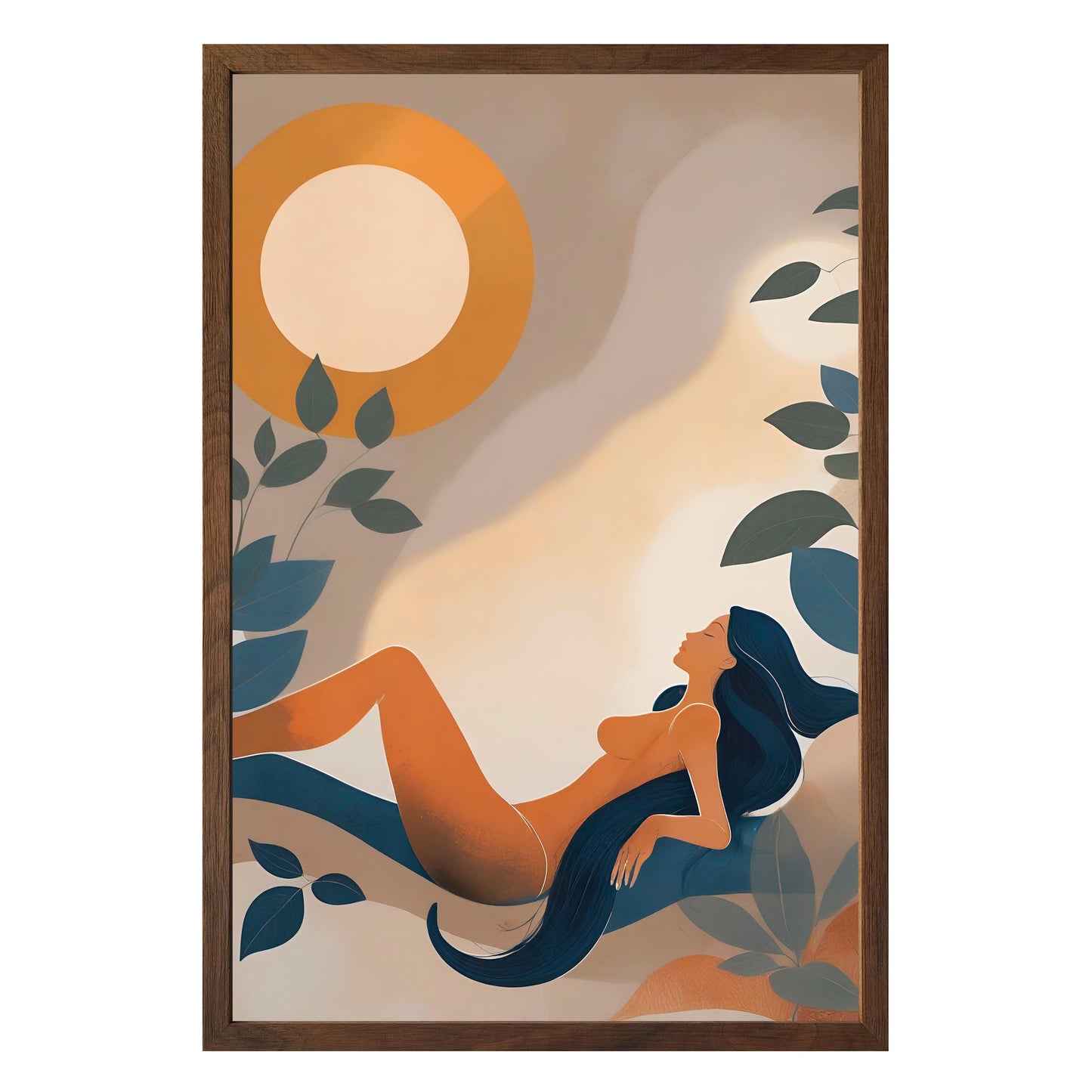 Golden Repose Framed Print