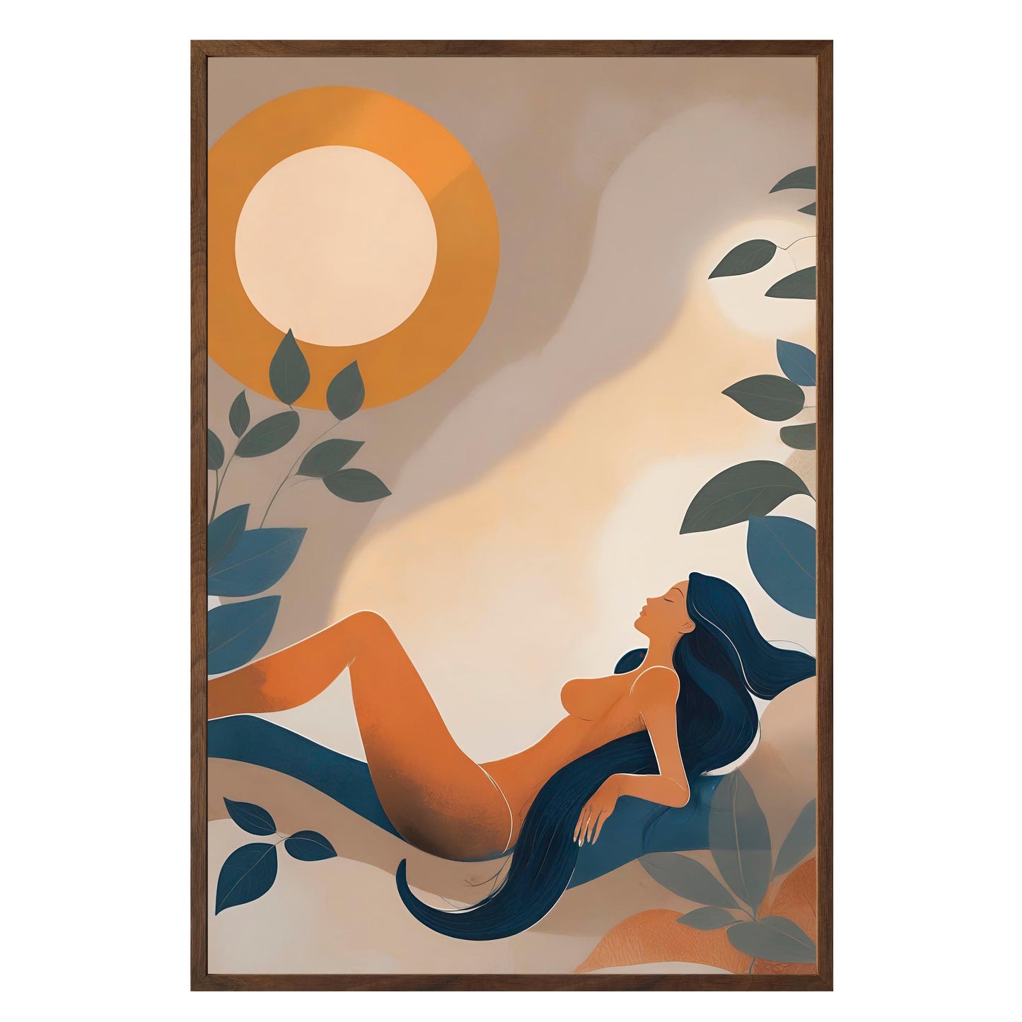 Golden Repose Framed Print