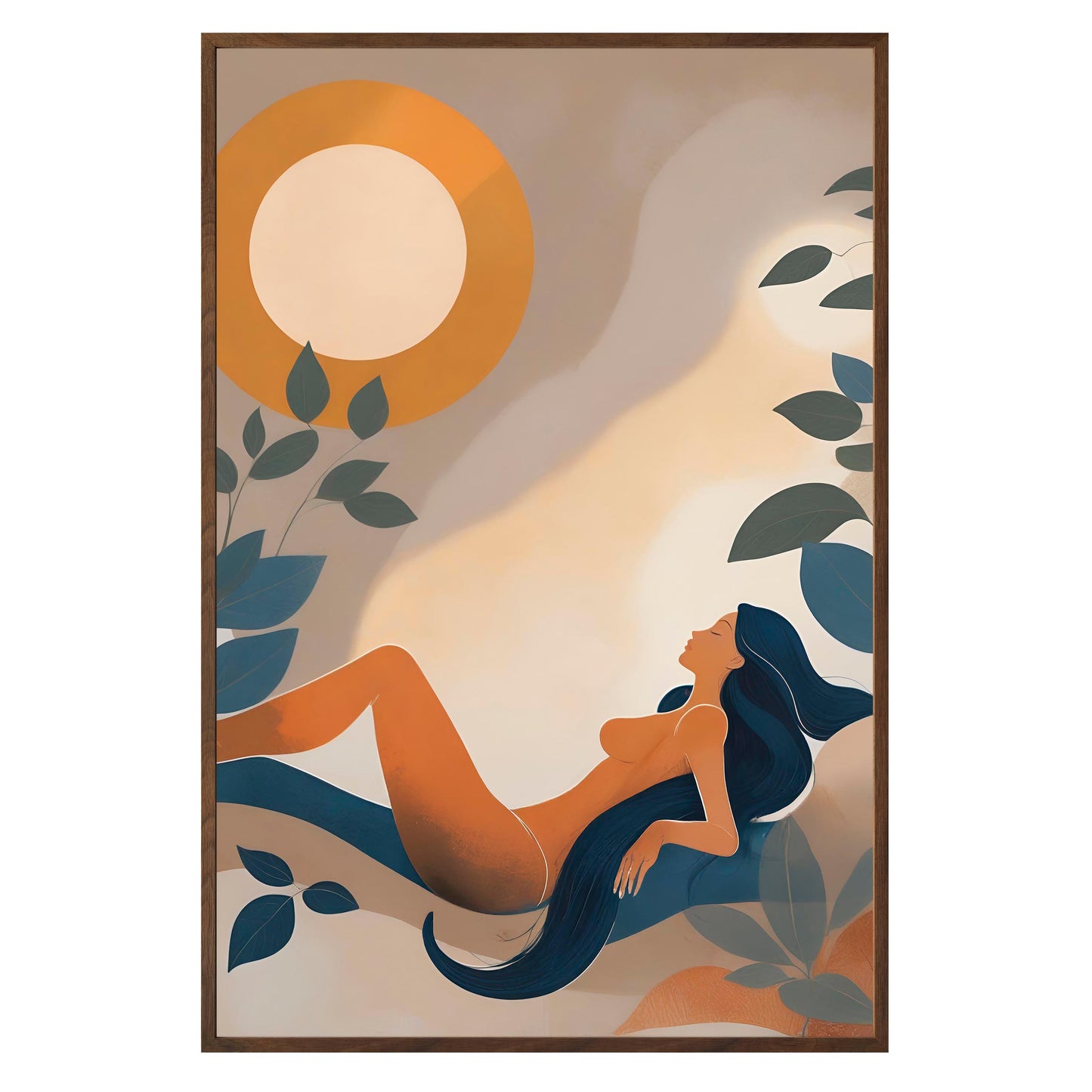 Golden Repose Framed Print