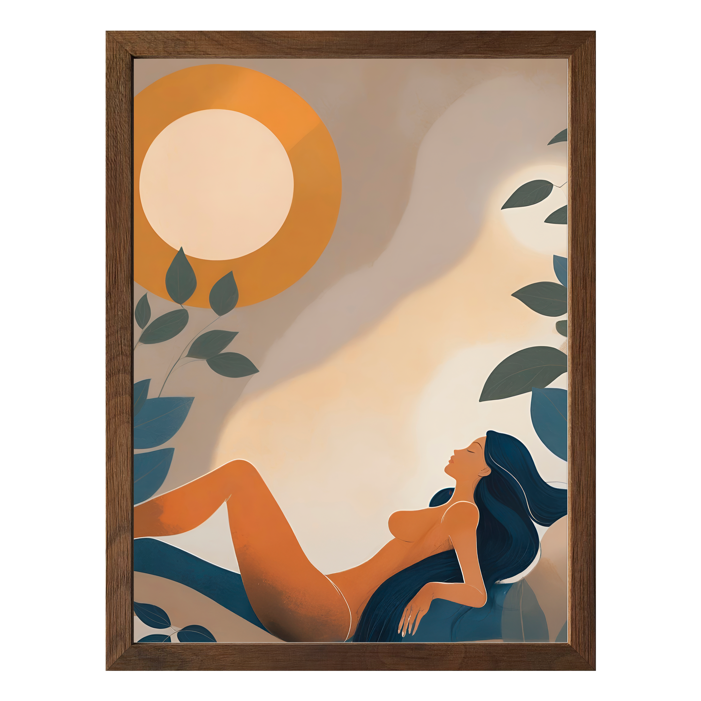 Golden Repose Framed Print