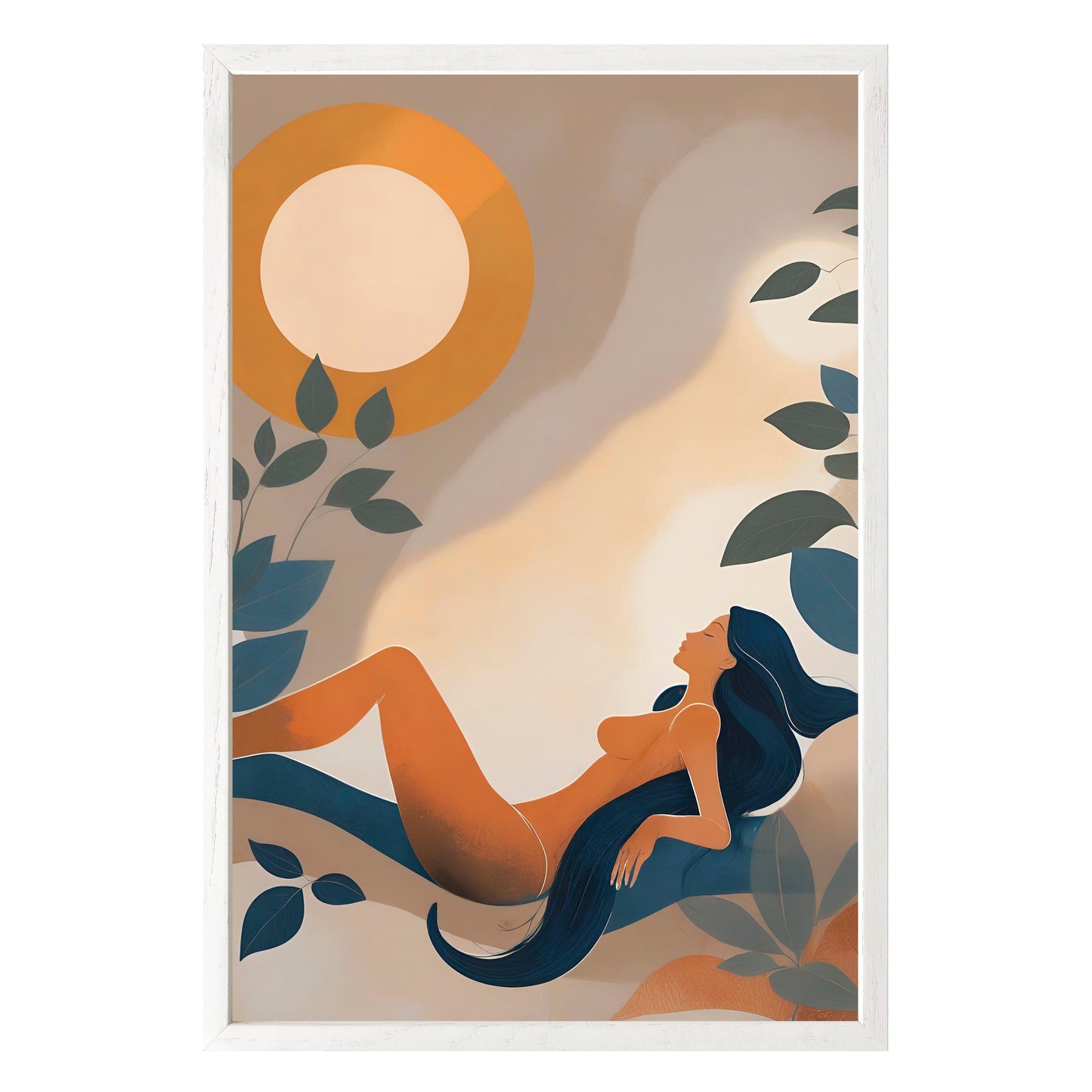 Golden Repose Framed Print