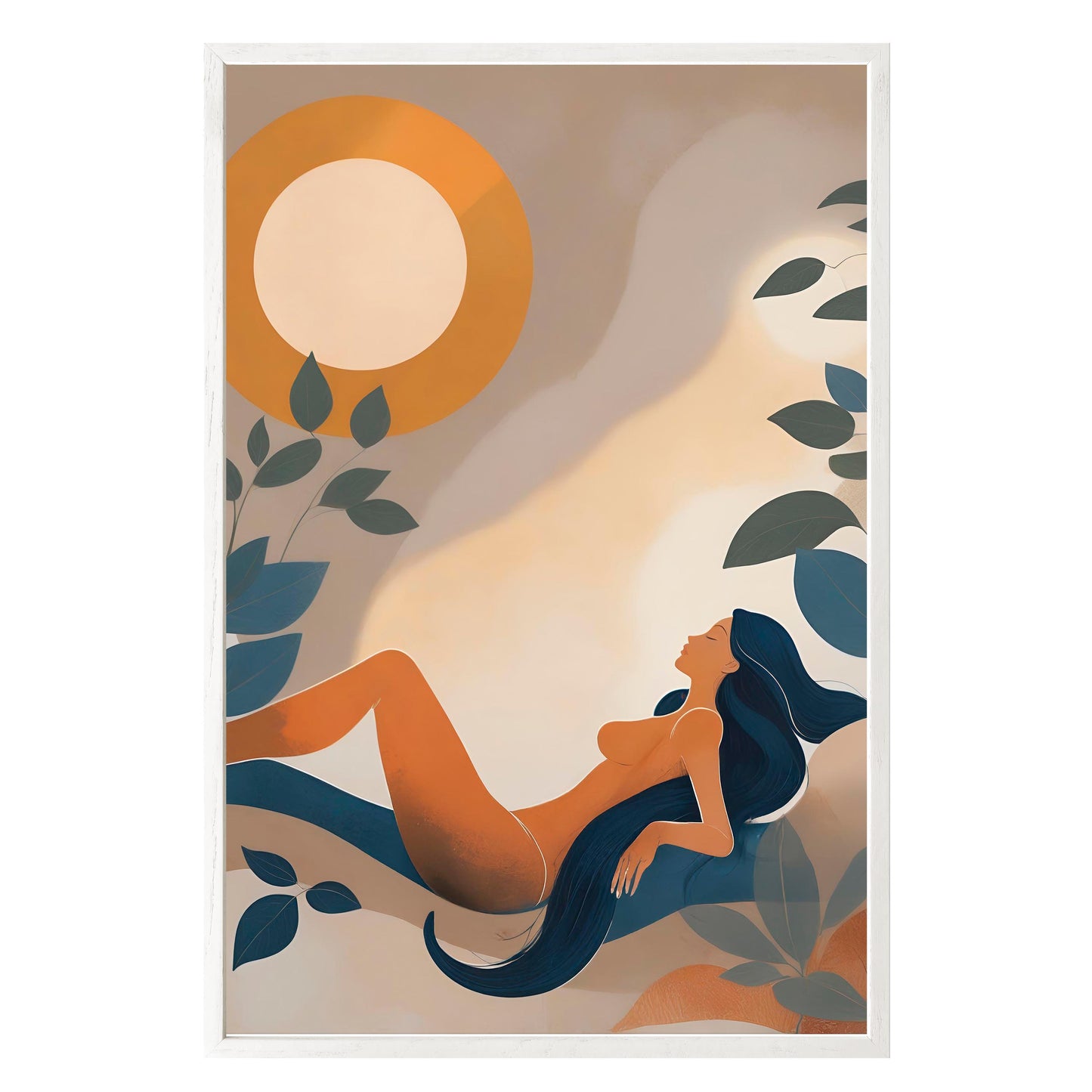 Golden Repose Framed Print