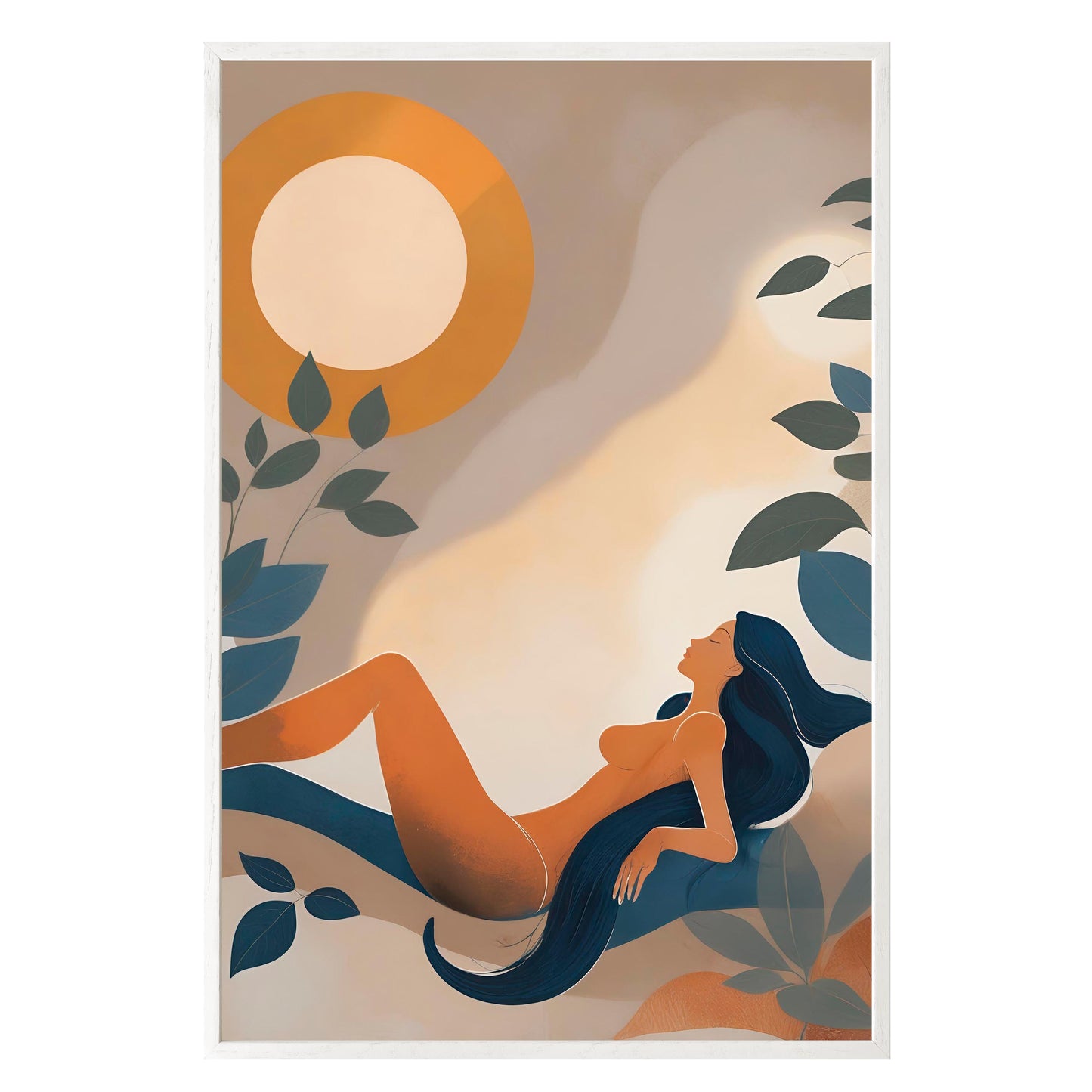 Golden Repose Framed Print