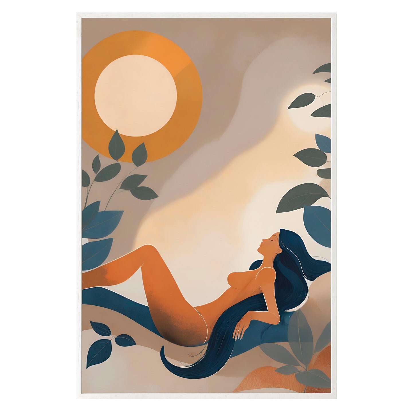 Golden Repose Framed Print