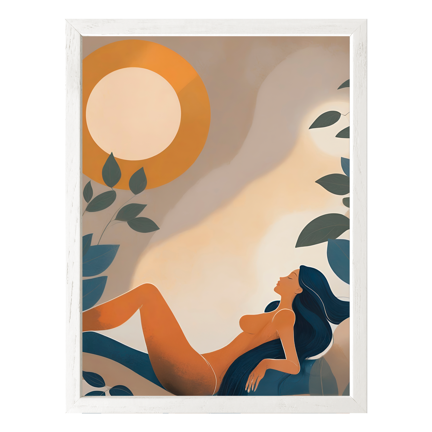 Golden Repose Framed Print