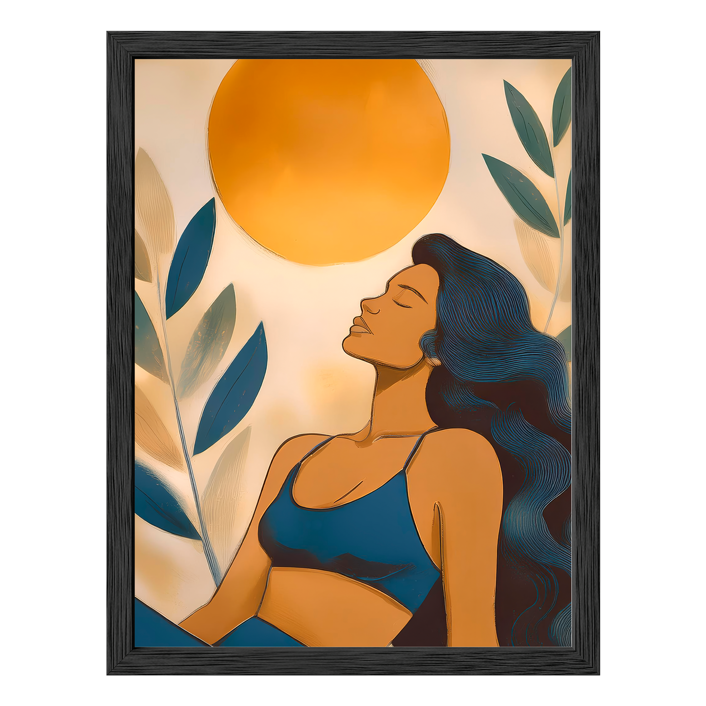 Golden Serenity Framed Print