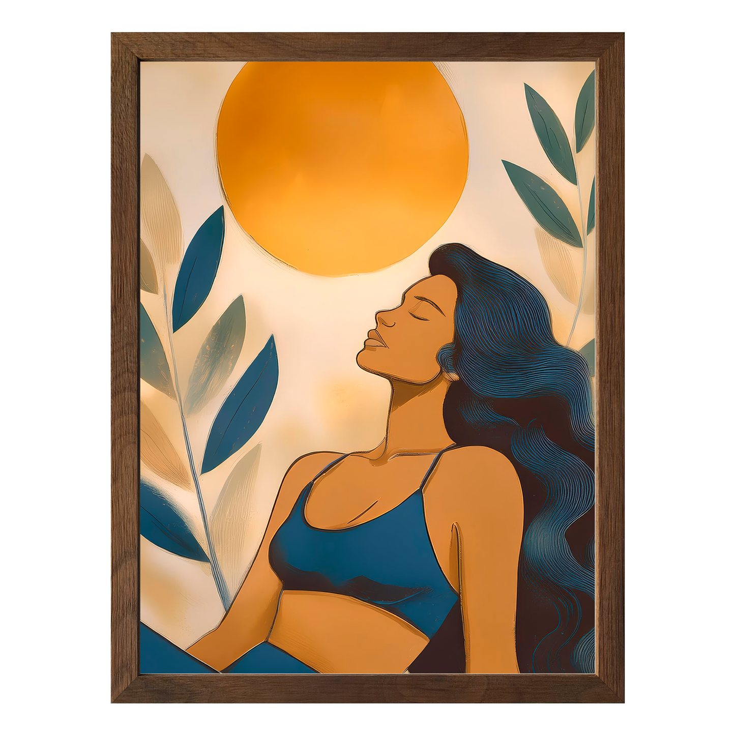 Golden Serenity Framed Print