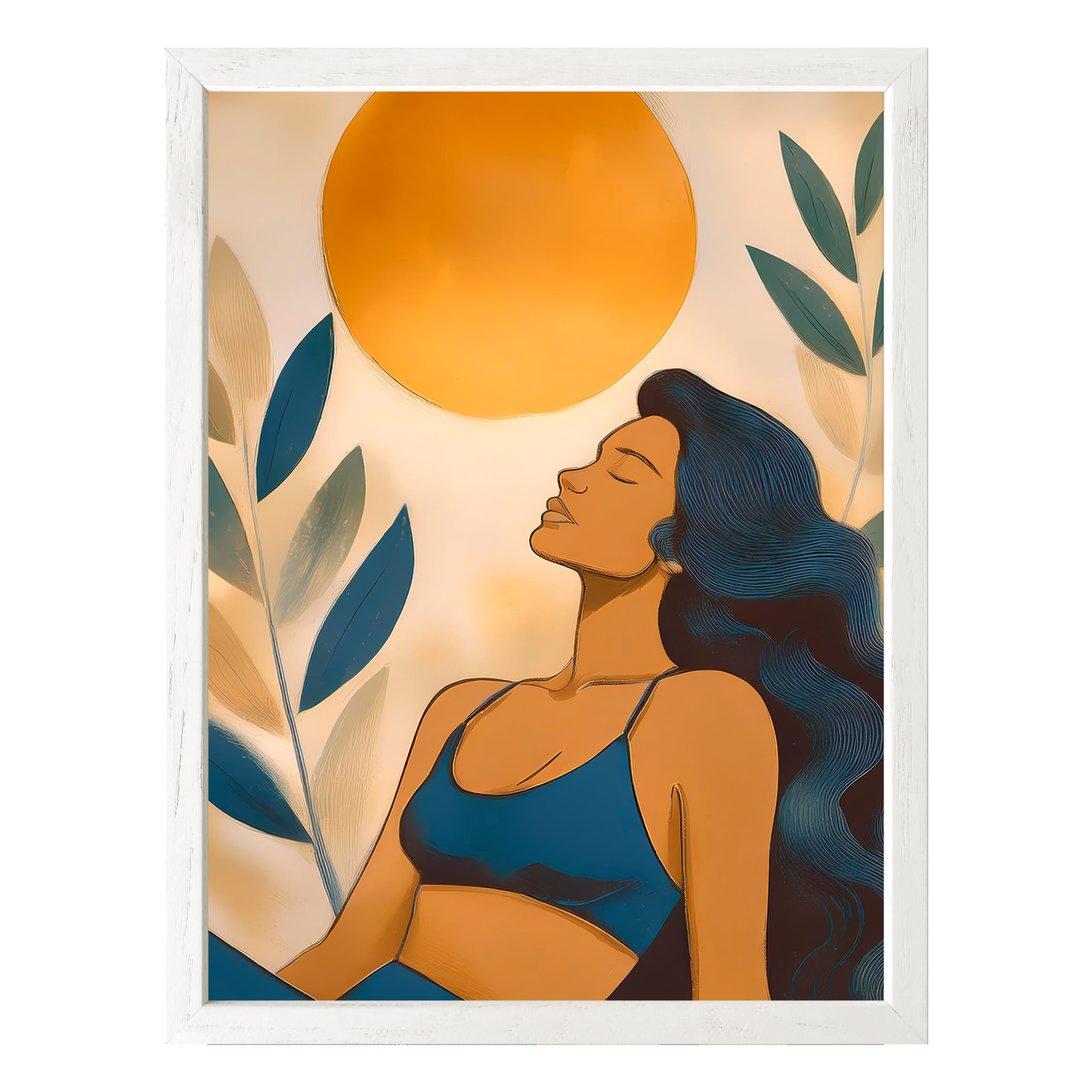 Golden Serenity Framed Print