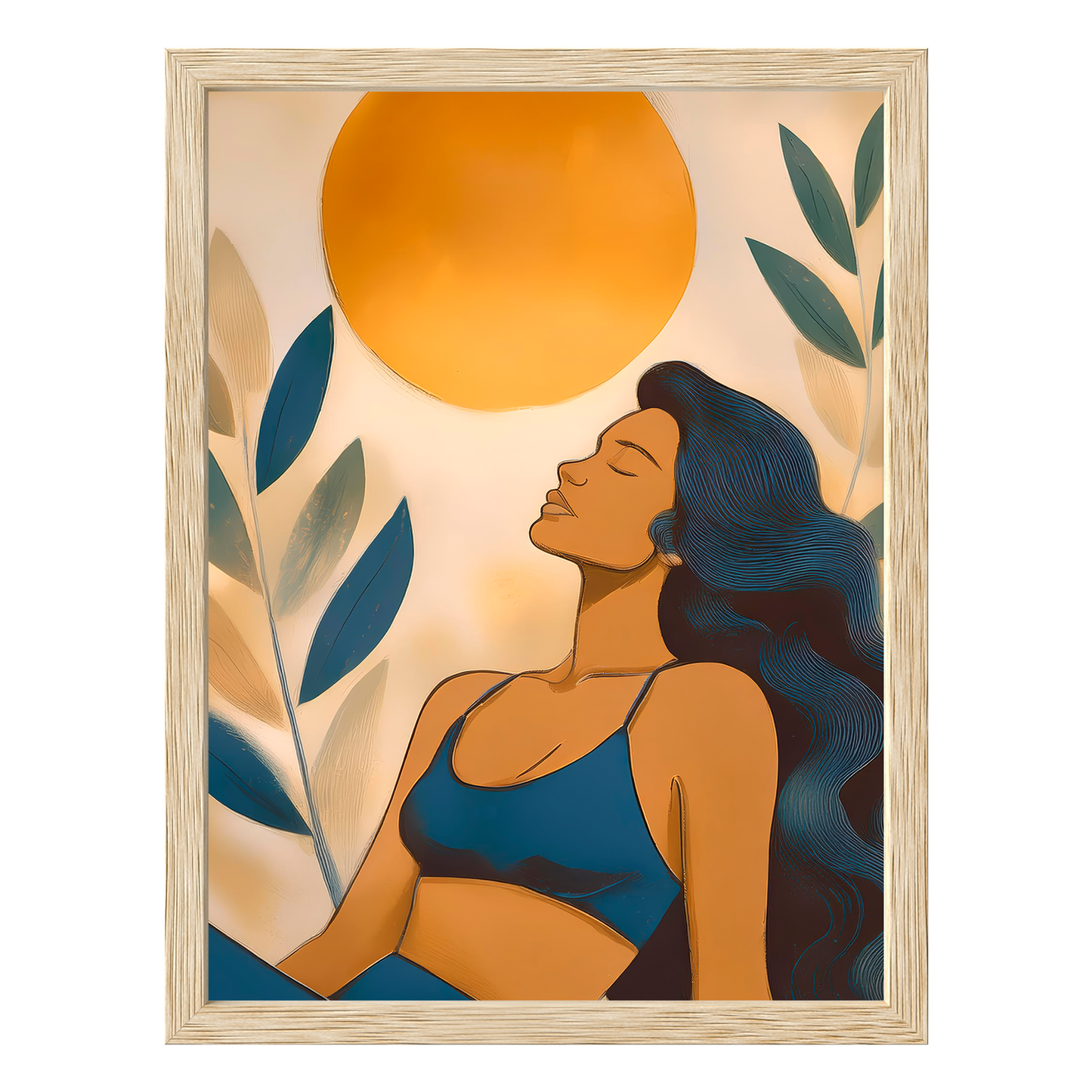 Golden Serenity Framed Print