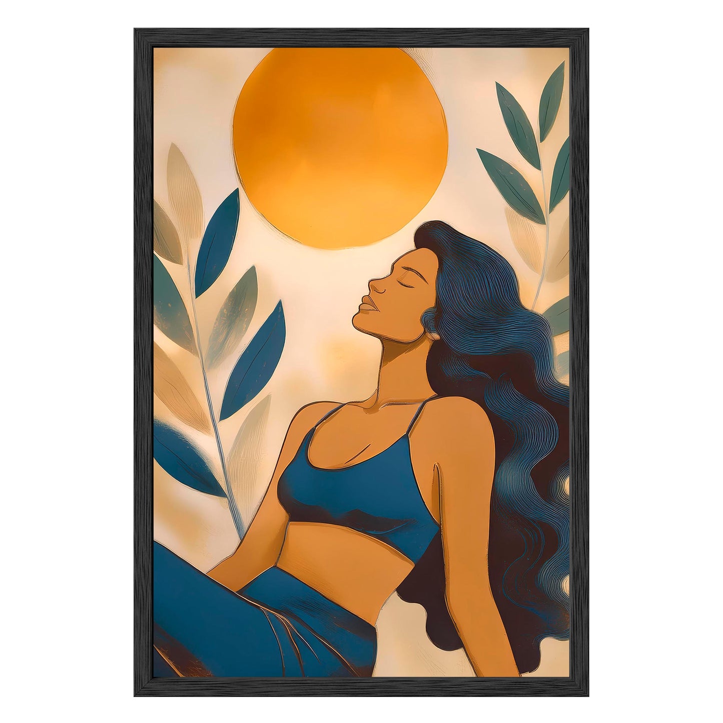 Golden Serenity Framed Print