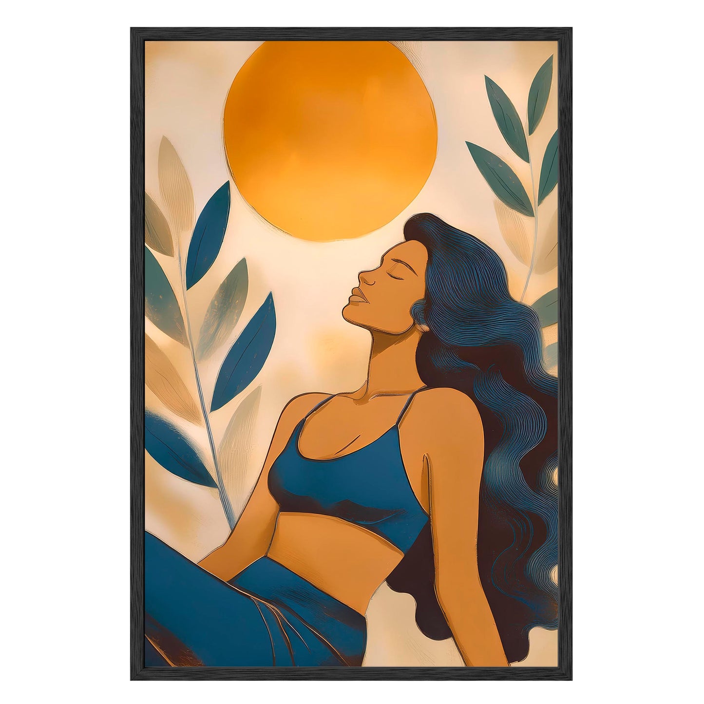 Golden Serenity Framed Print