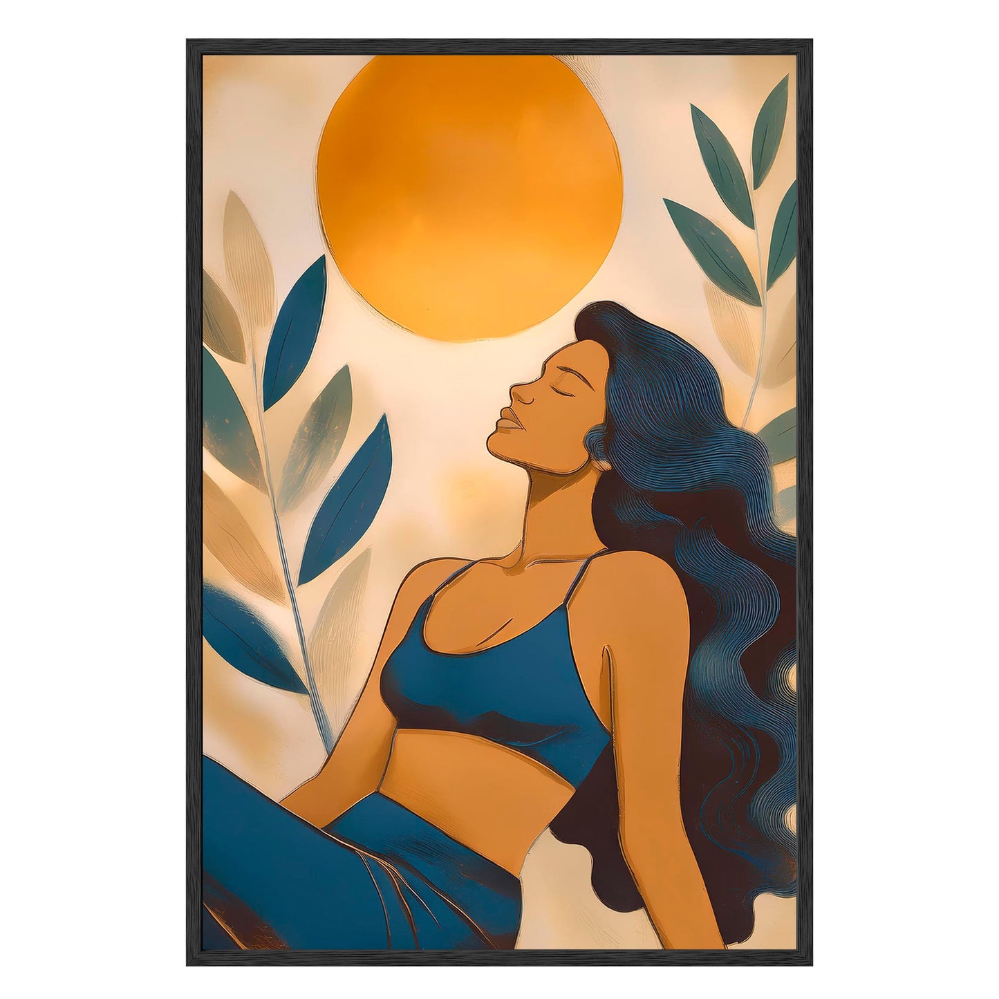 Golden Serenity Framed Print