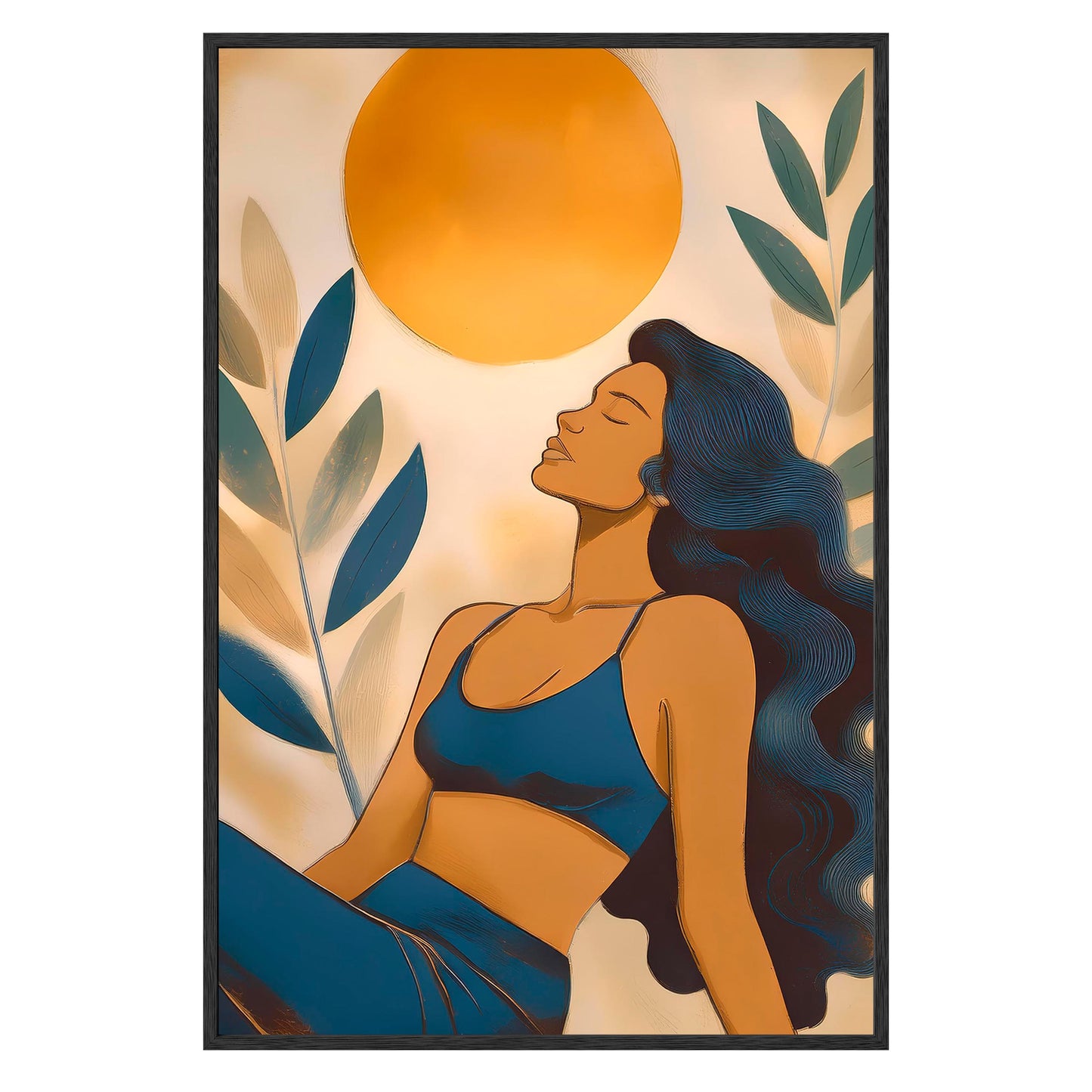 Golden Serenity Framed Print