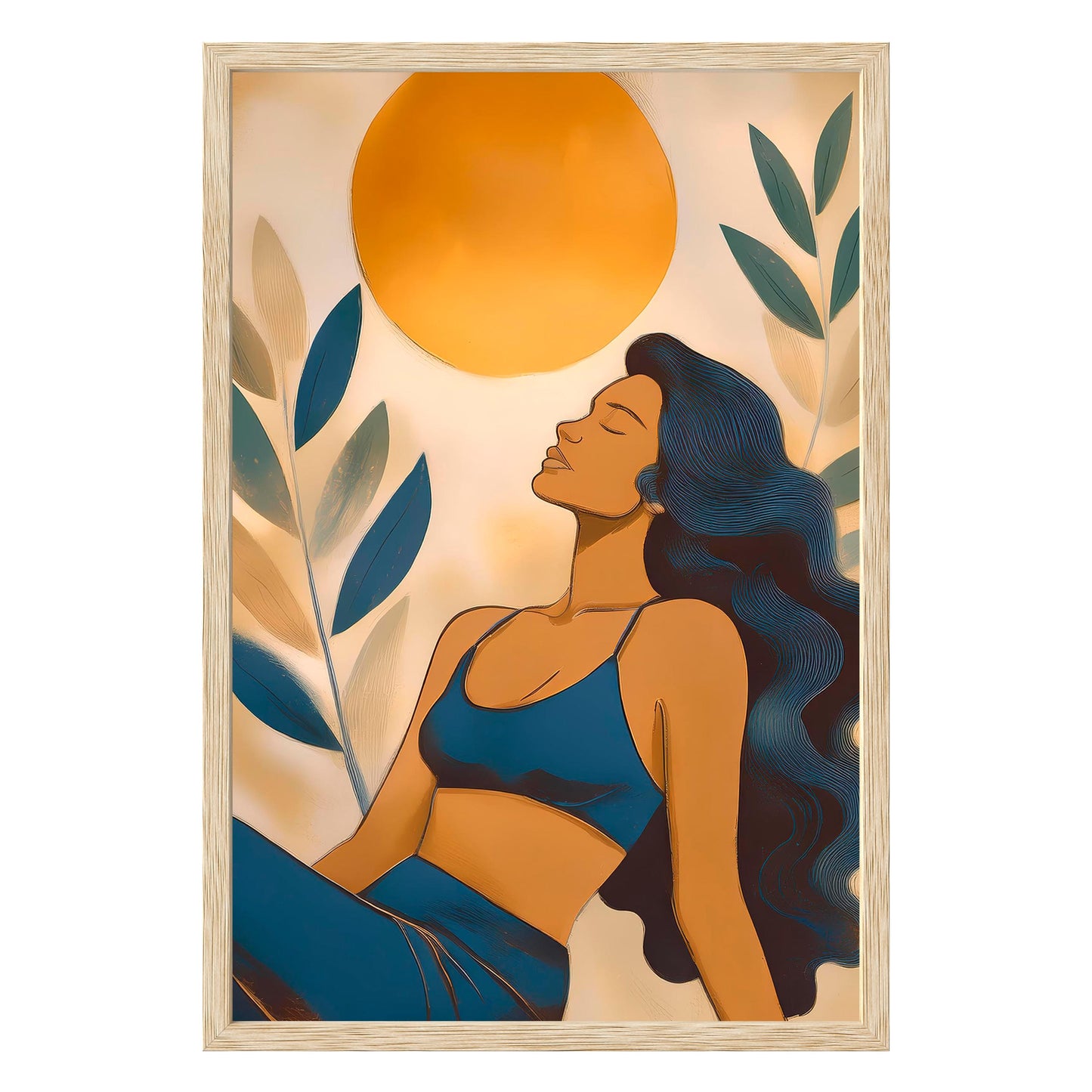 Golden Serenity Framed Print