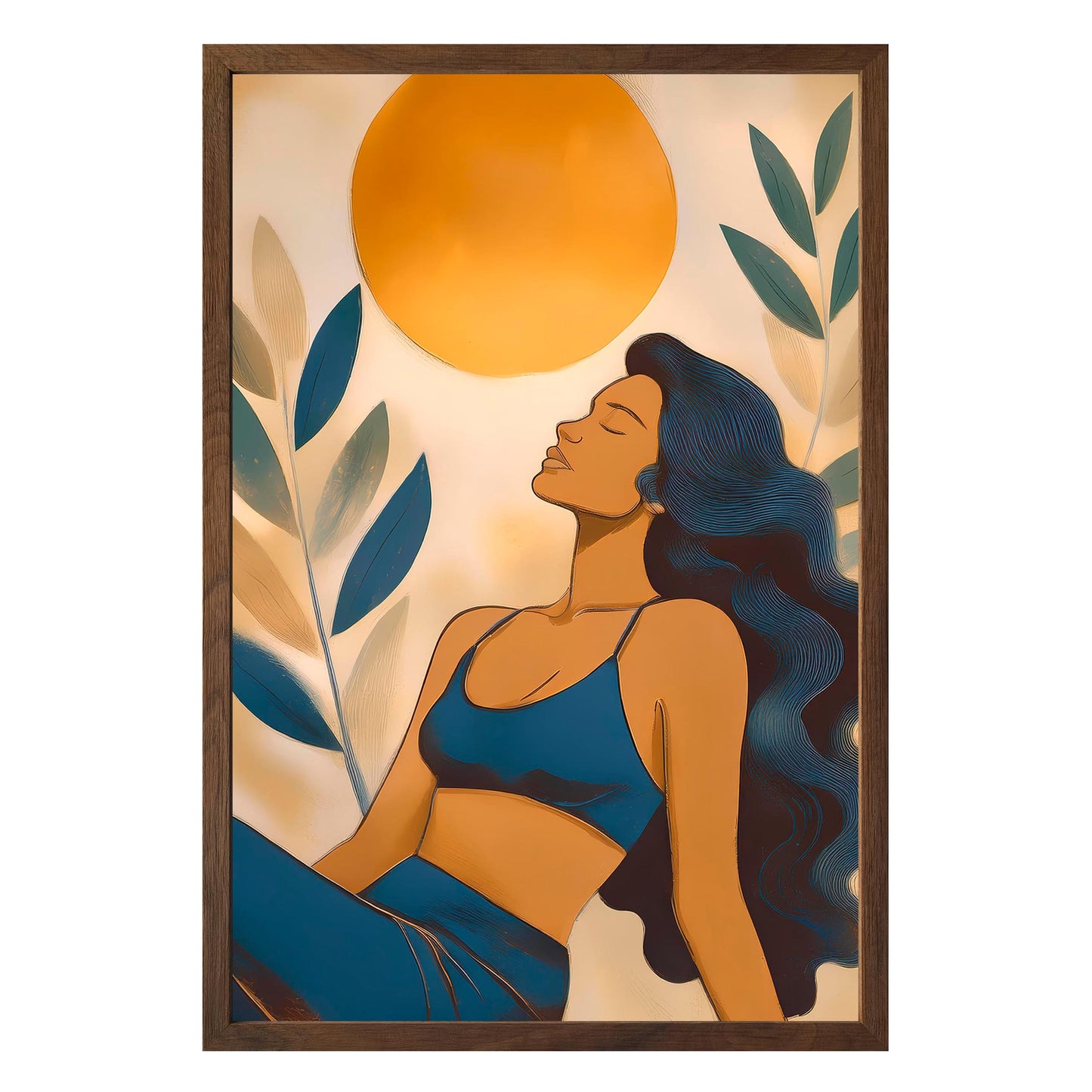 Golden Serenity Framed Print