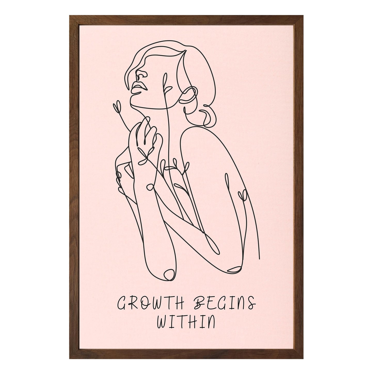 Growth Begins Within Framed Print - Masterpiece Print