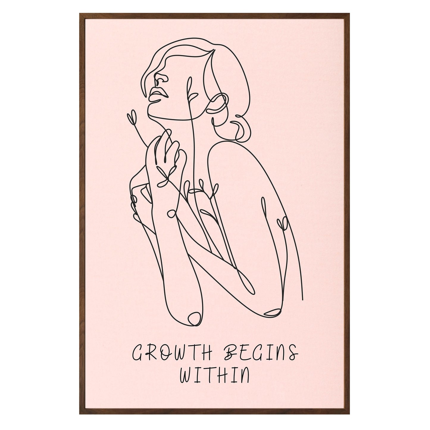 Growth Begins Within Framed Print - Masterpiece Print