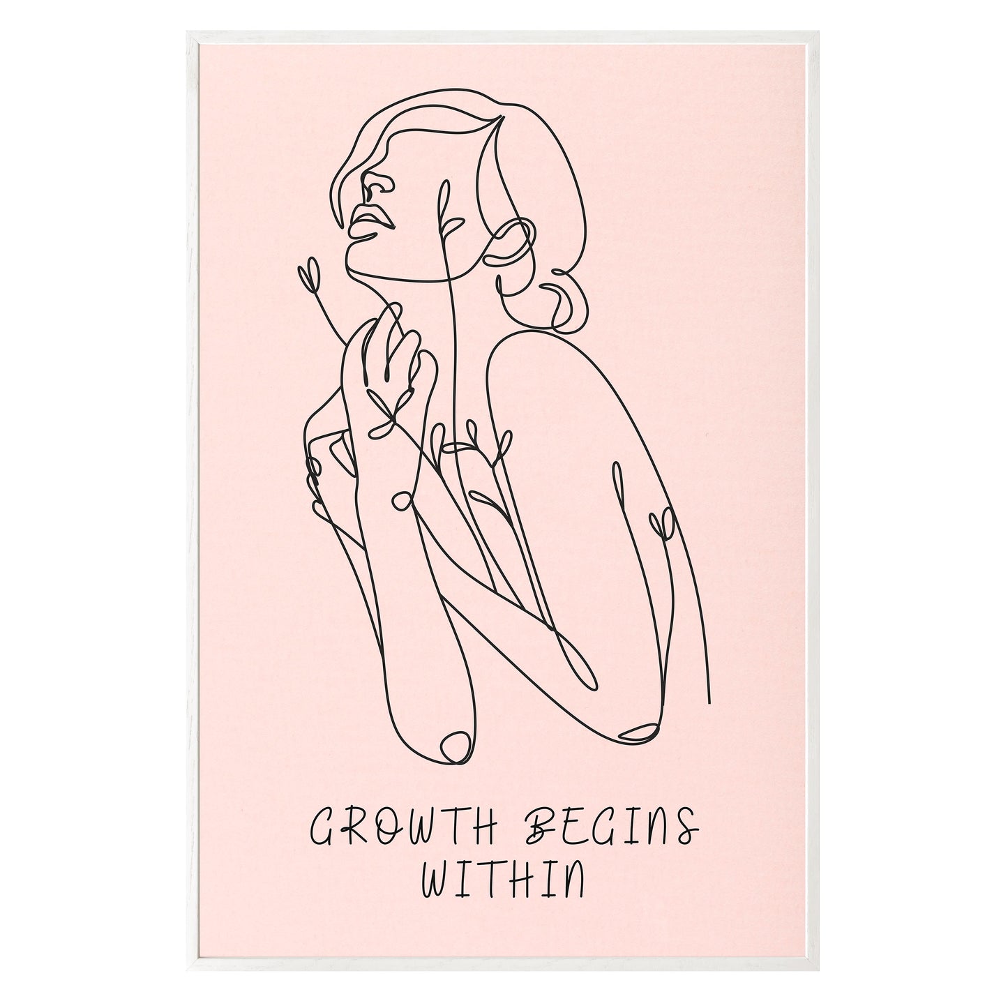 Growth Begins Within Framed Print - Masterpiece Print