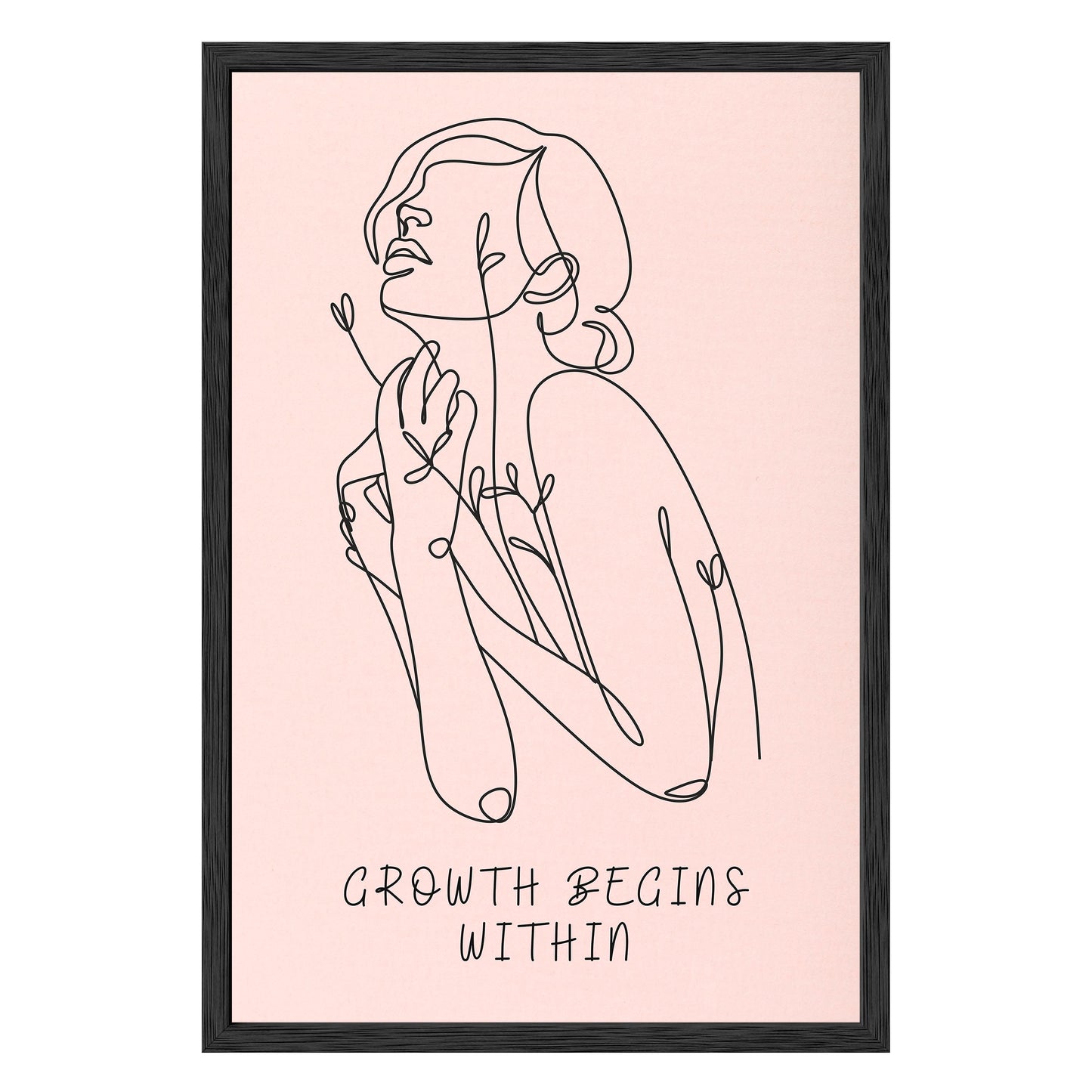 Growth Begins Within Framed Print
