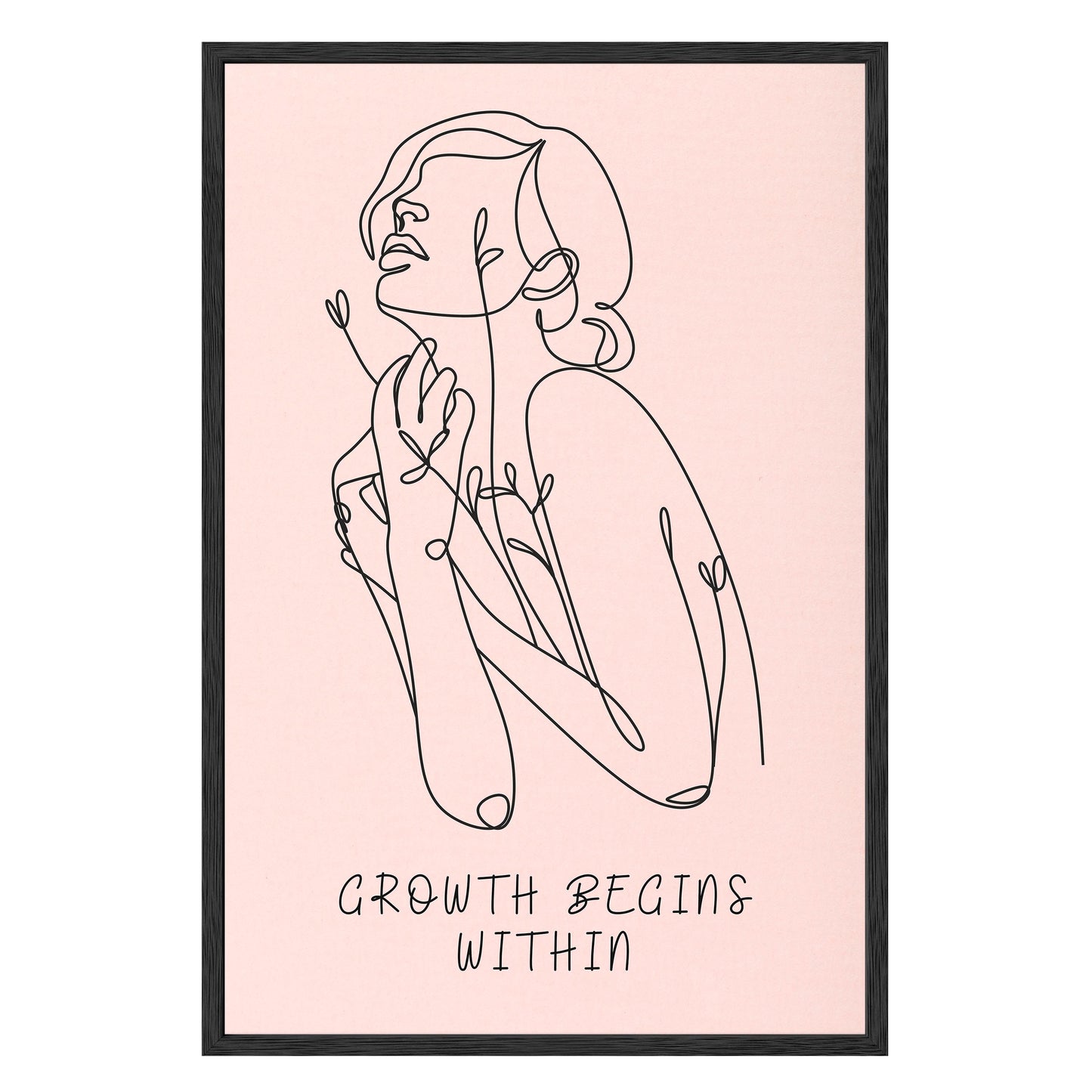 Growth Begins Within Framed Print