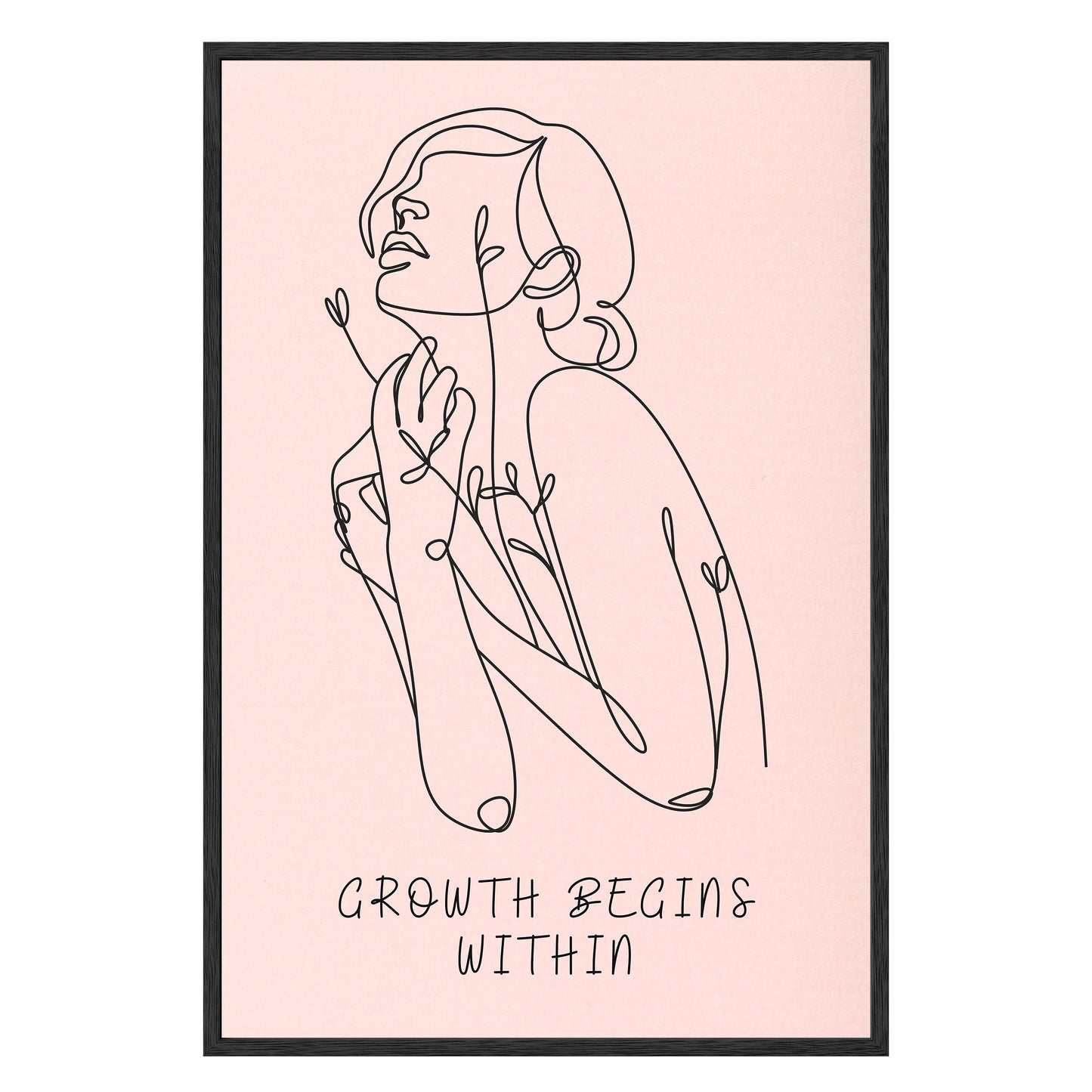 Growth Begins Within Framed Print