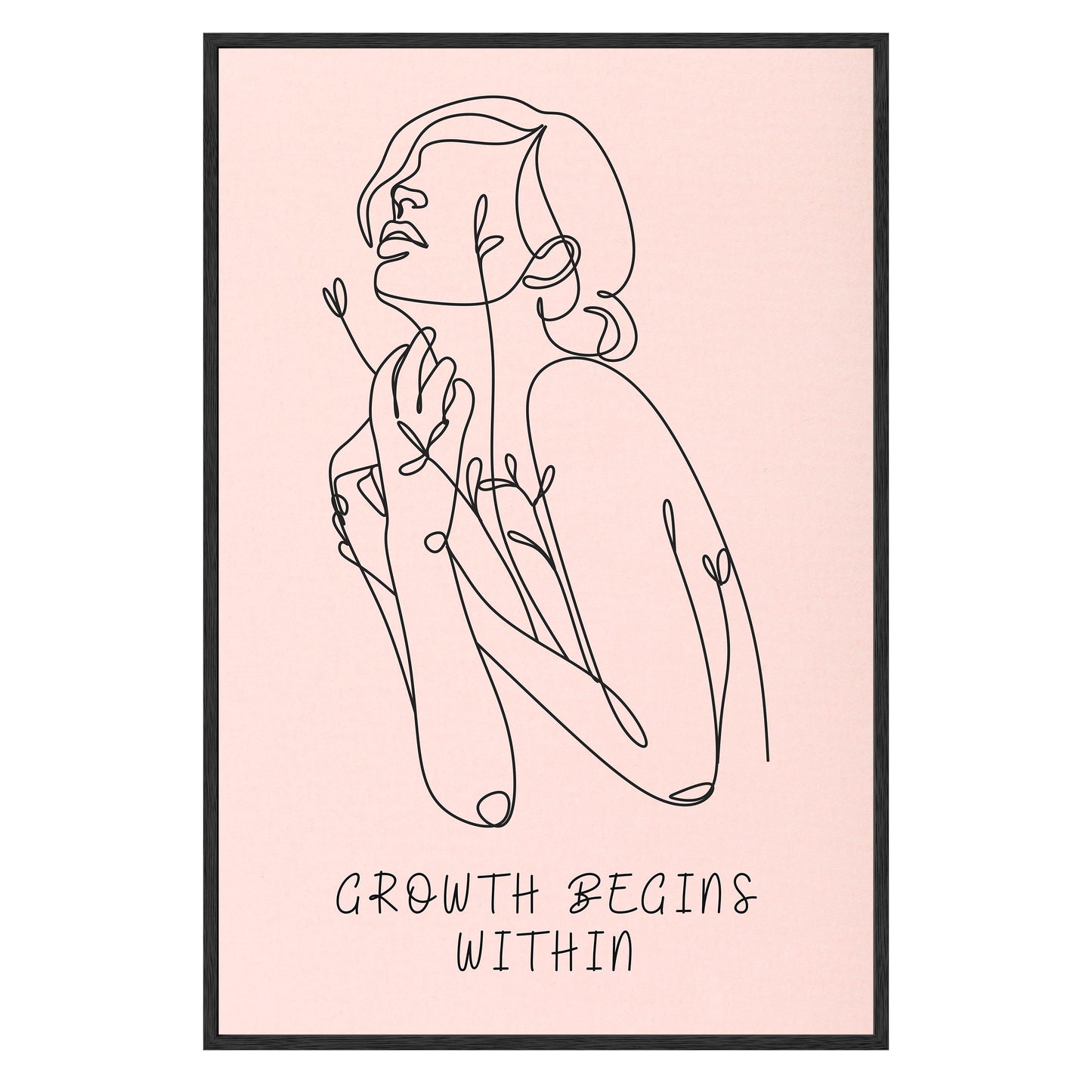 Growth Begins Within Framed Print