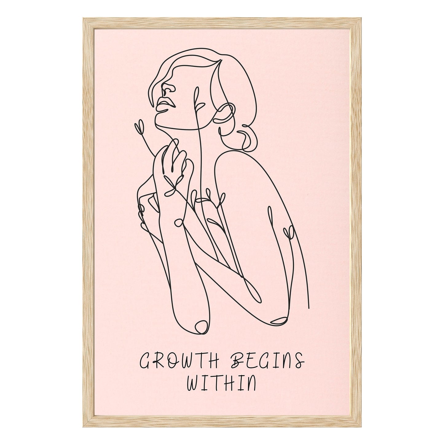 Growth Begins Within Framed Print