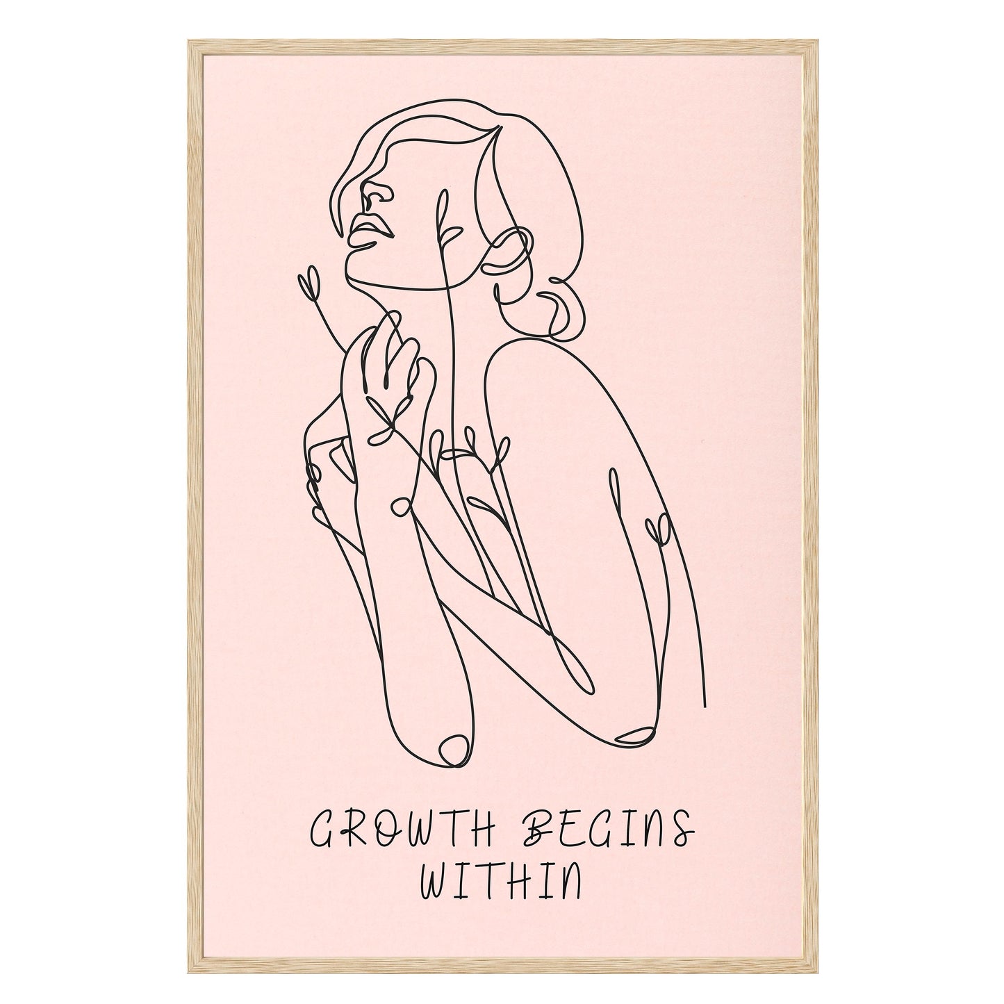 Growth Begins Within Framed Print