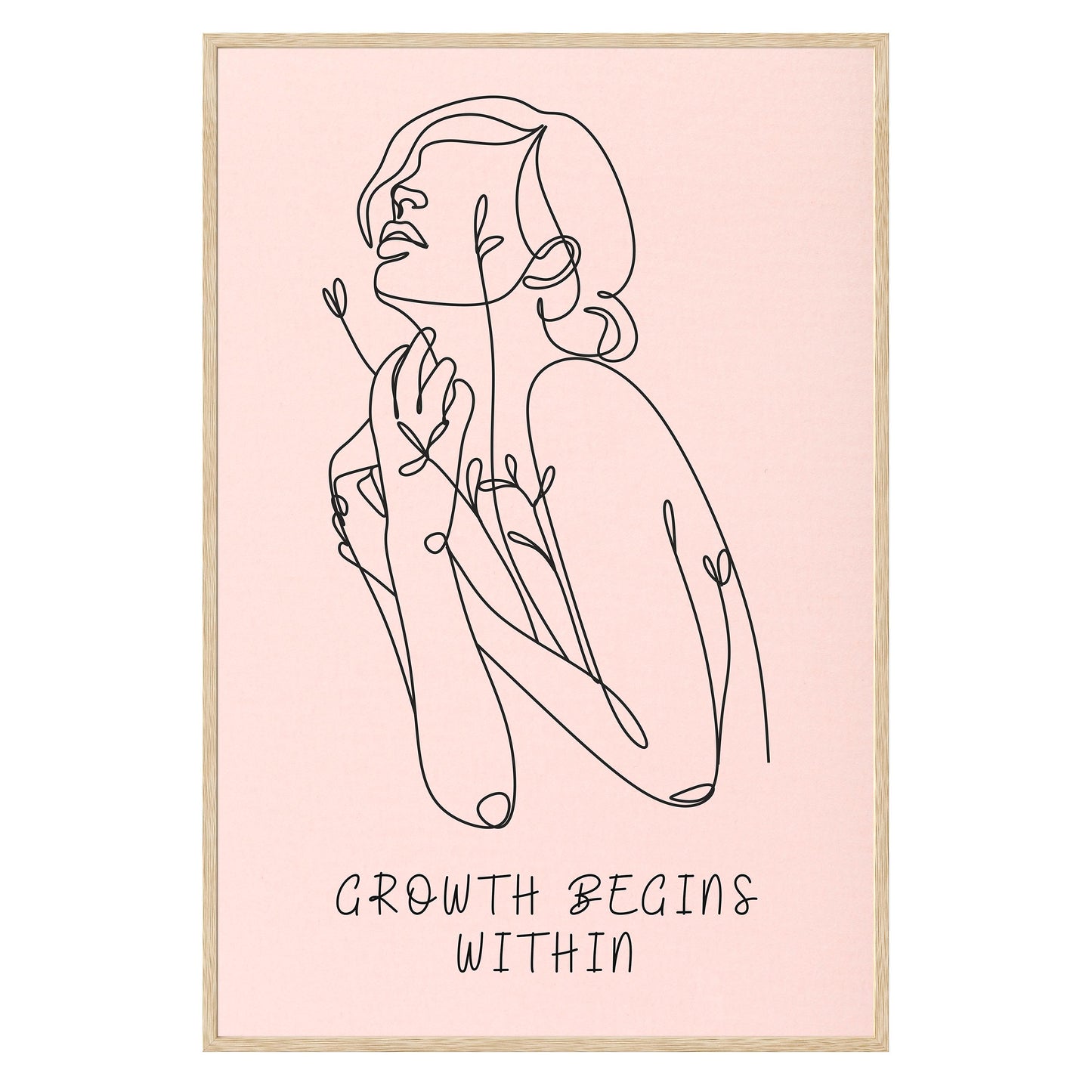 Growth Begins Within Framed Print
