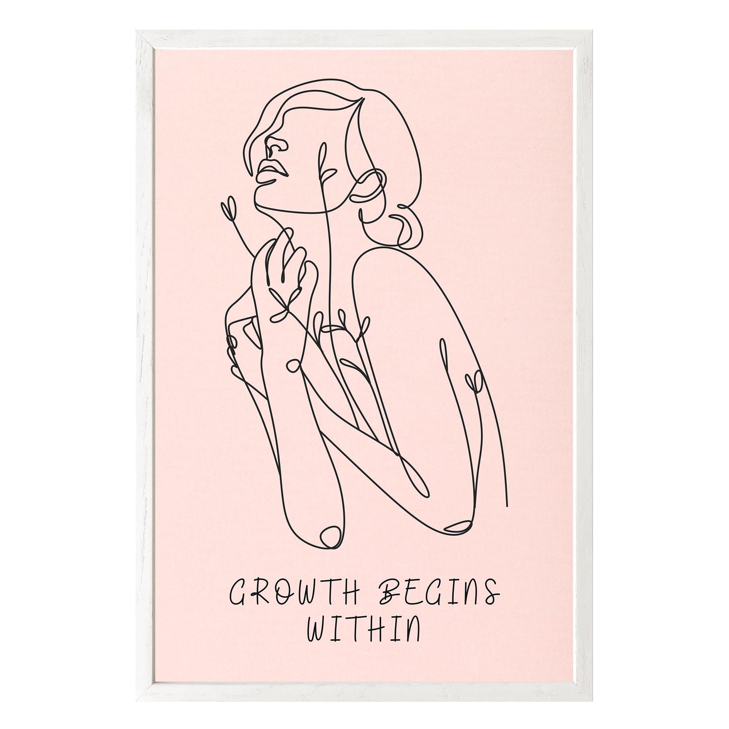 Growth Begins Within Framed Print