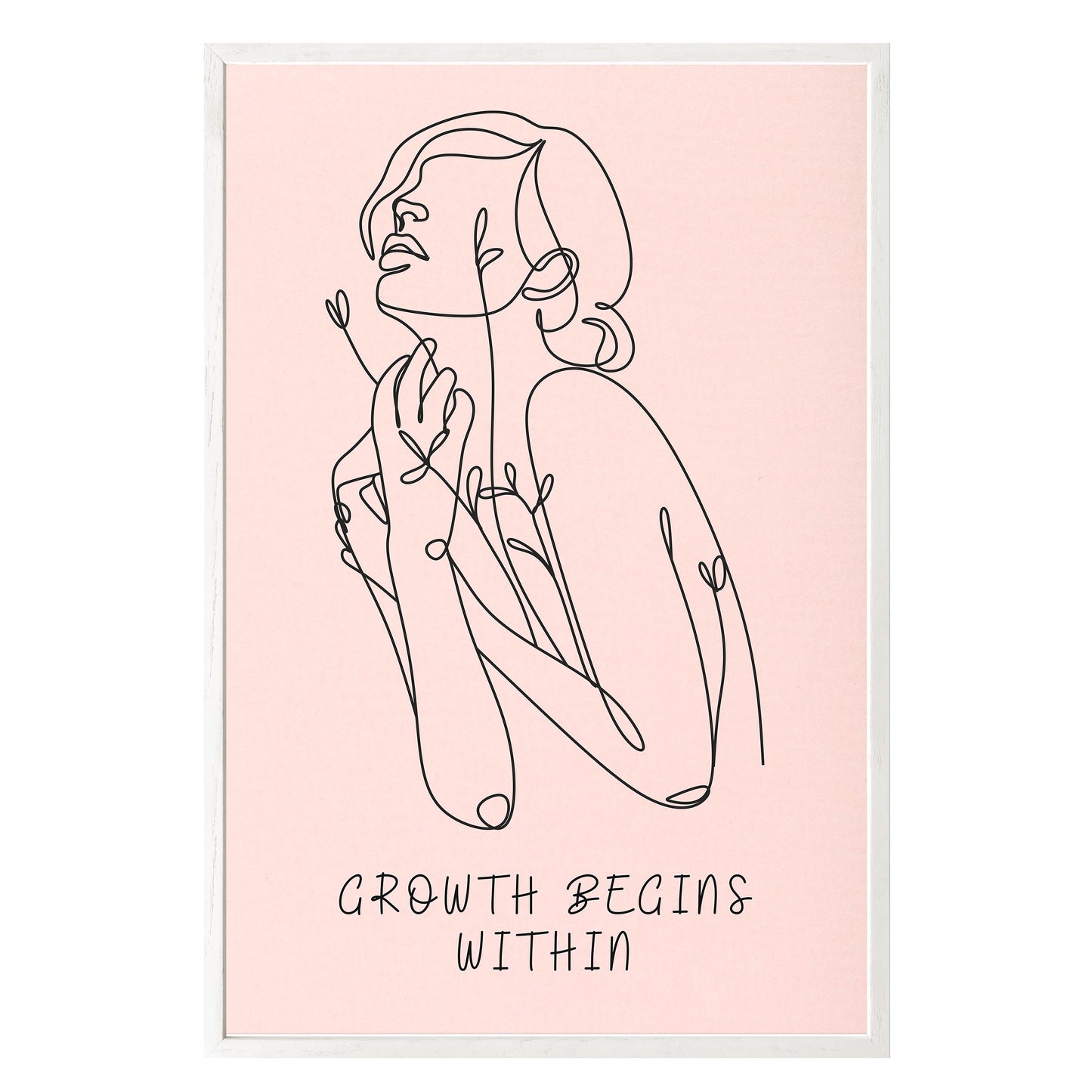 Growth Begins Within Framed Print