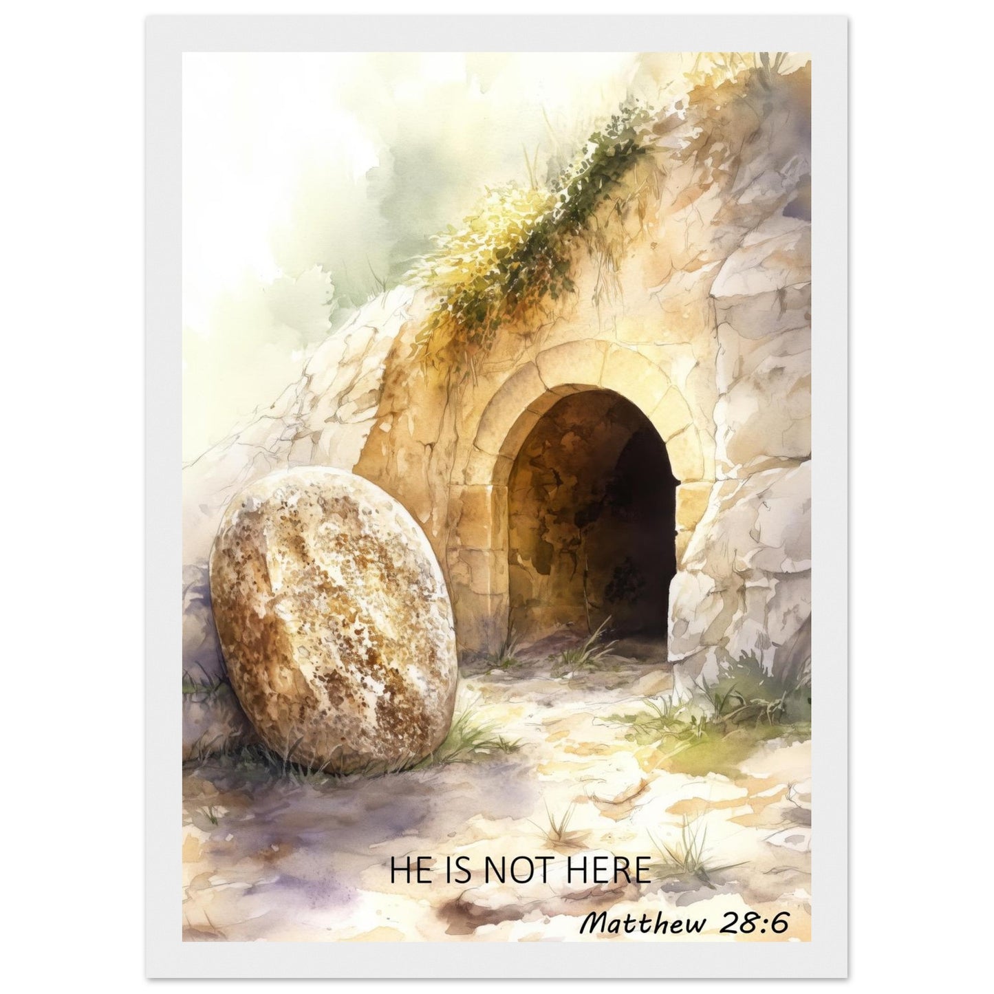 He Is Not Here – Resurrection Framed Art - Masterpiece Print