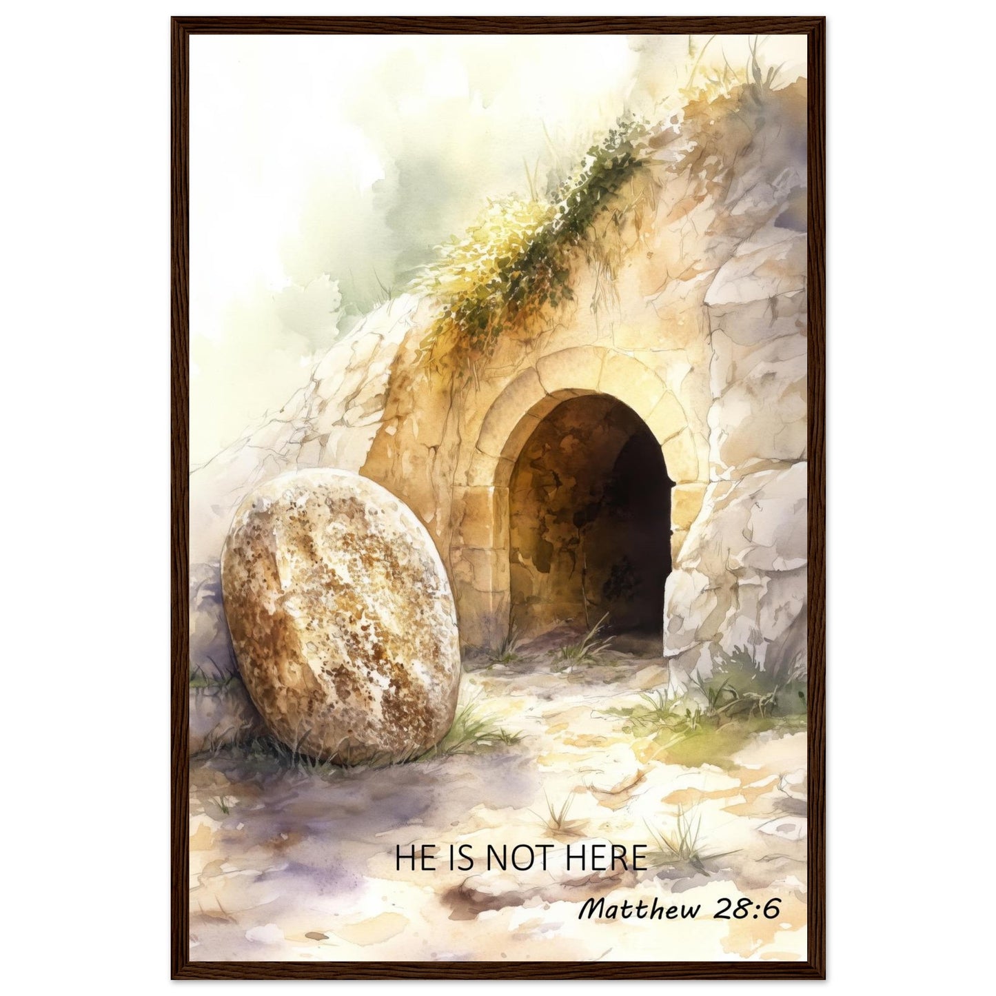 He Is Not Here – Resurrection Framed Art - Masterpiece Print