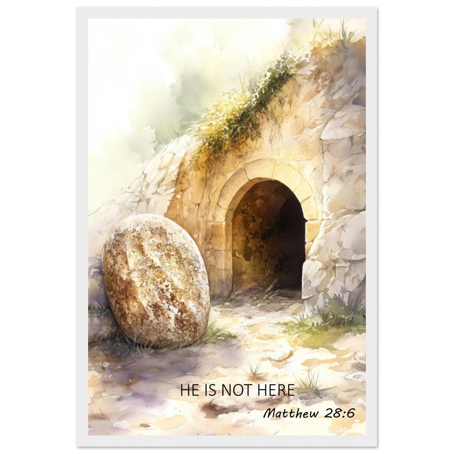 He Is Not Here – Resurrection Framed Art - Masterpiece Print