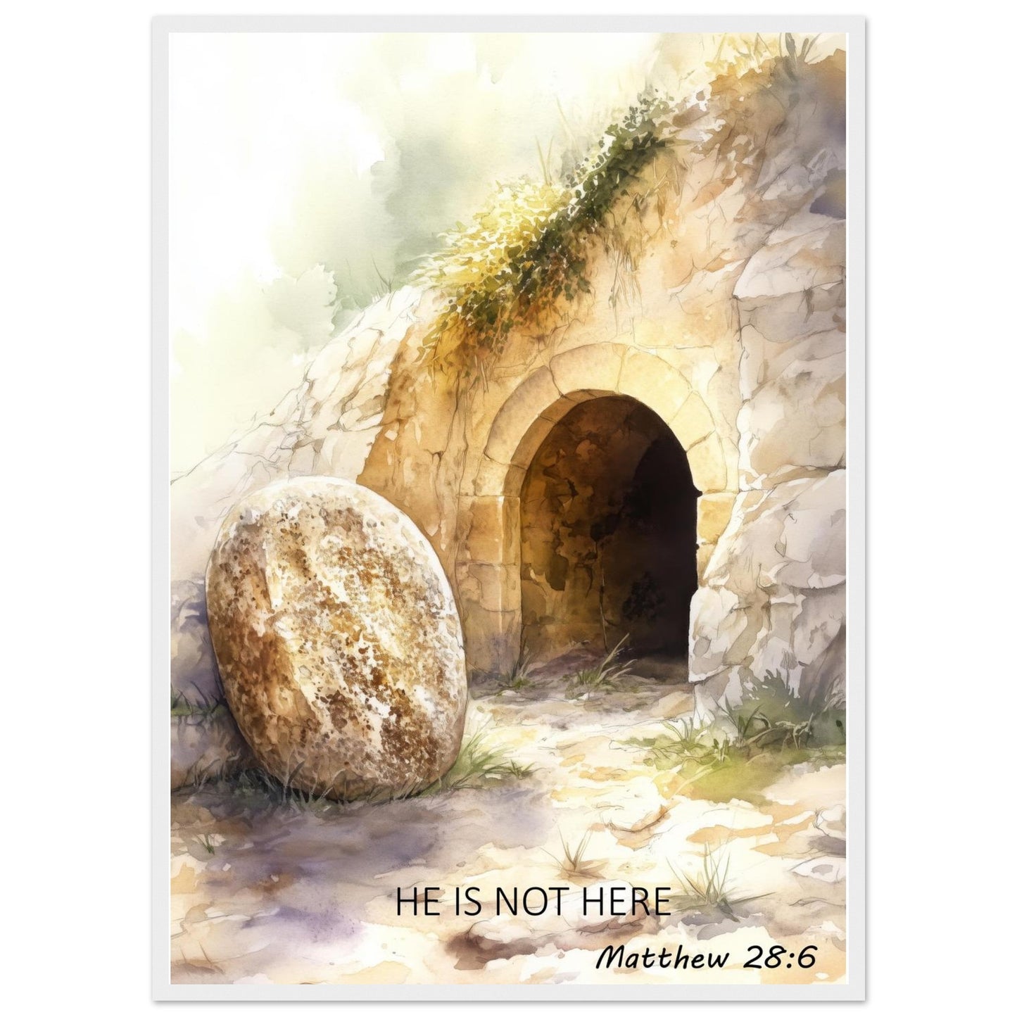 He Is Not Here – Resurrection Framed Art - Masterpiece Print