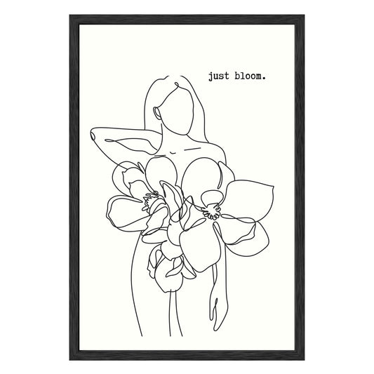 Just Bloom Framed Print - Masterpiece Print