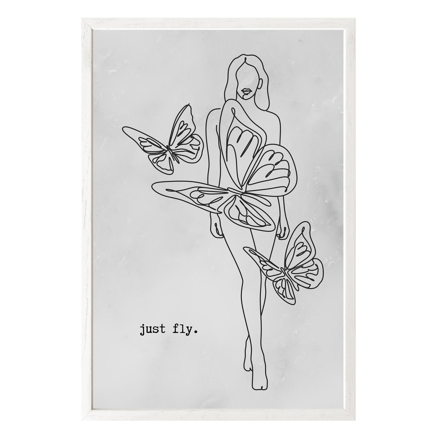 Just Fly Framed Print - Masterpiece Print