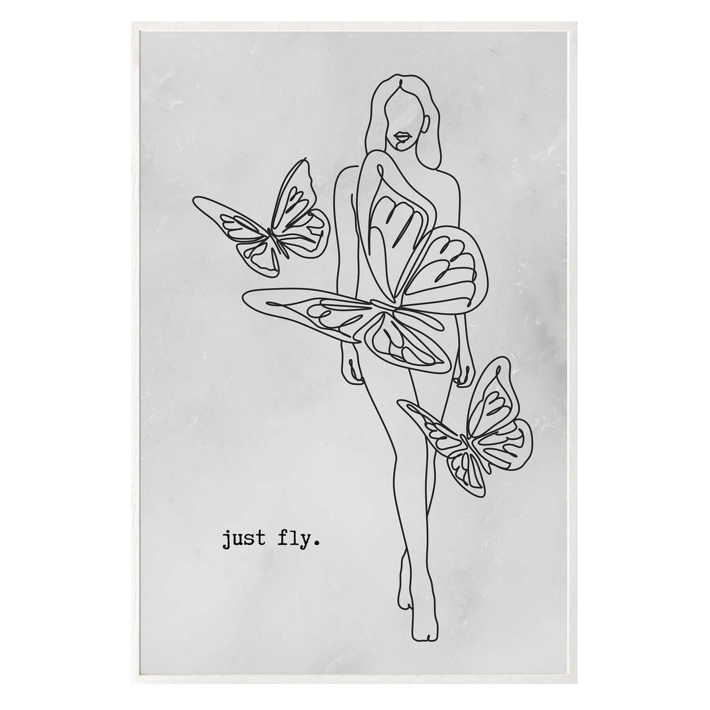 Just Fly Framed Print - Masterpiece Print