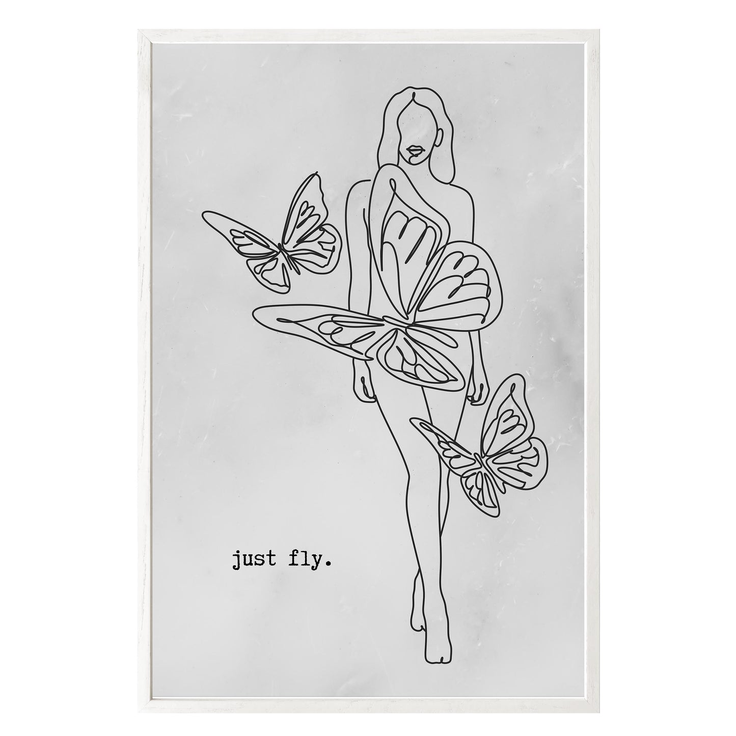 Just Fly Framed Print - Masterpiece Print